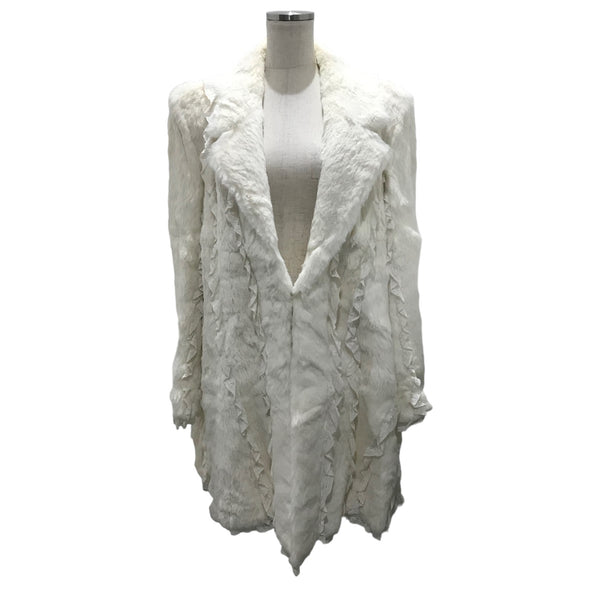 FENDI(フェンディ) レース切替ミンクファーコート ホワイト サイズ 40