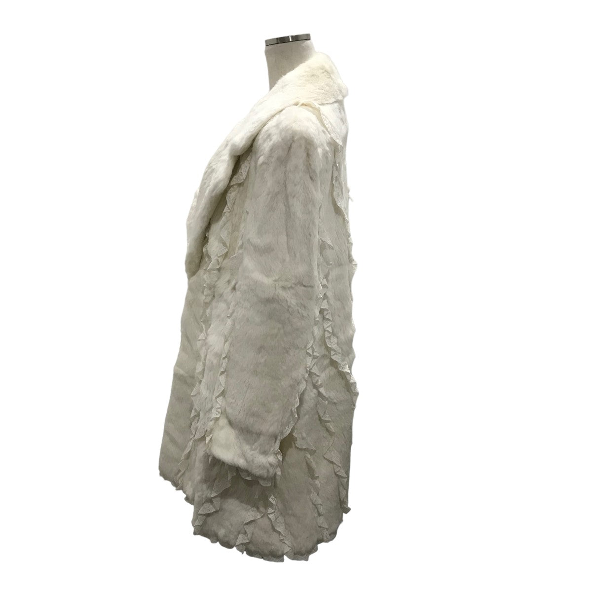 FENDI(フェンディ) レース切替ミンクファーコート ホワイト サイズ 40