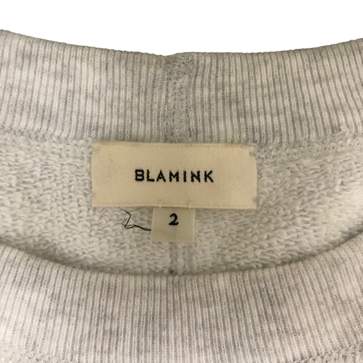 BLAMINK(ブラミンク) 吊り裏毛ロングスリーブスウェット7912-222-0034 7912-222-0034 ライトグレー サイズ  2｜【公式】カインドオルオンライン ブランド古着・中古通販【kindal】