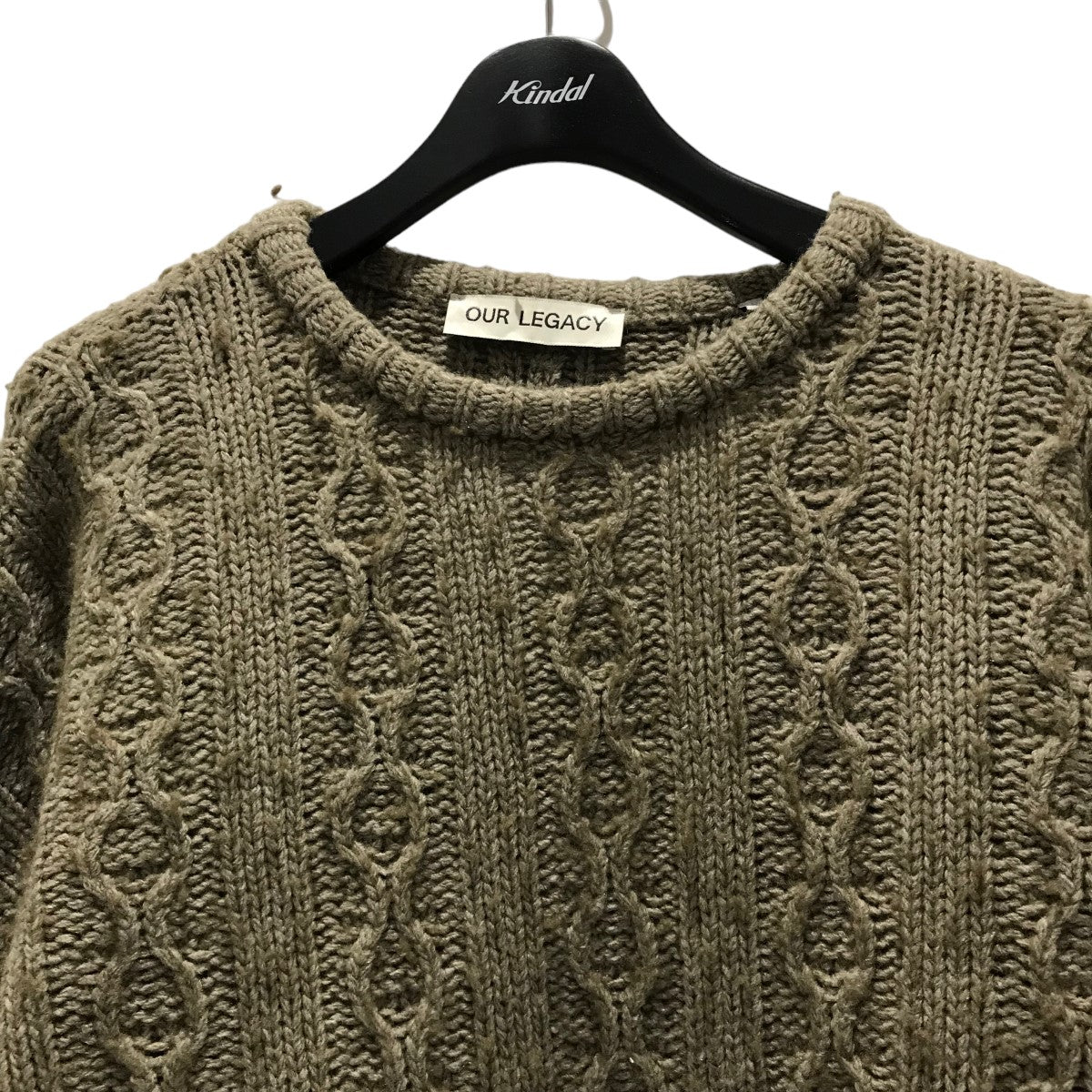 OUR LEGACY(アワーレガシー) 23AWPOPOVER ROUNDNECK Peafowl Funky Chain  KnitアランニットM4233PPT