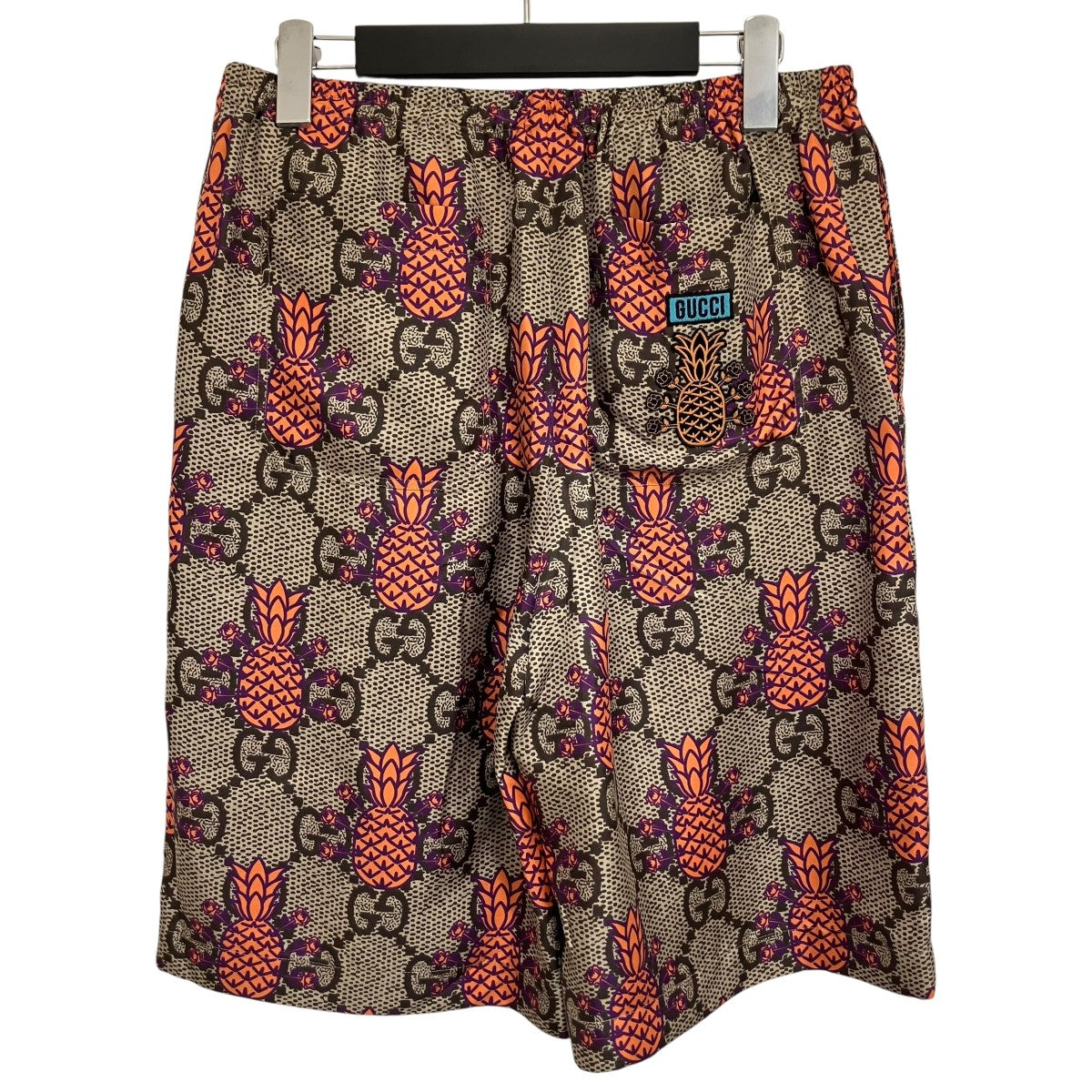 GUCCI(グッチ) スター総柄シルクショーツ624399 624399 ブラック
