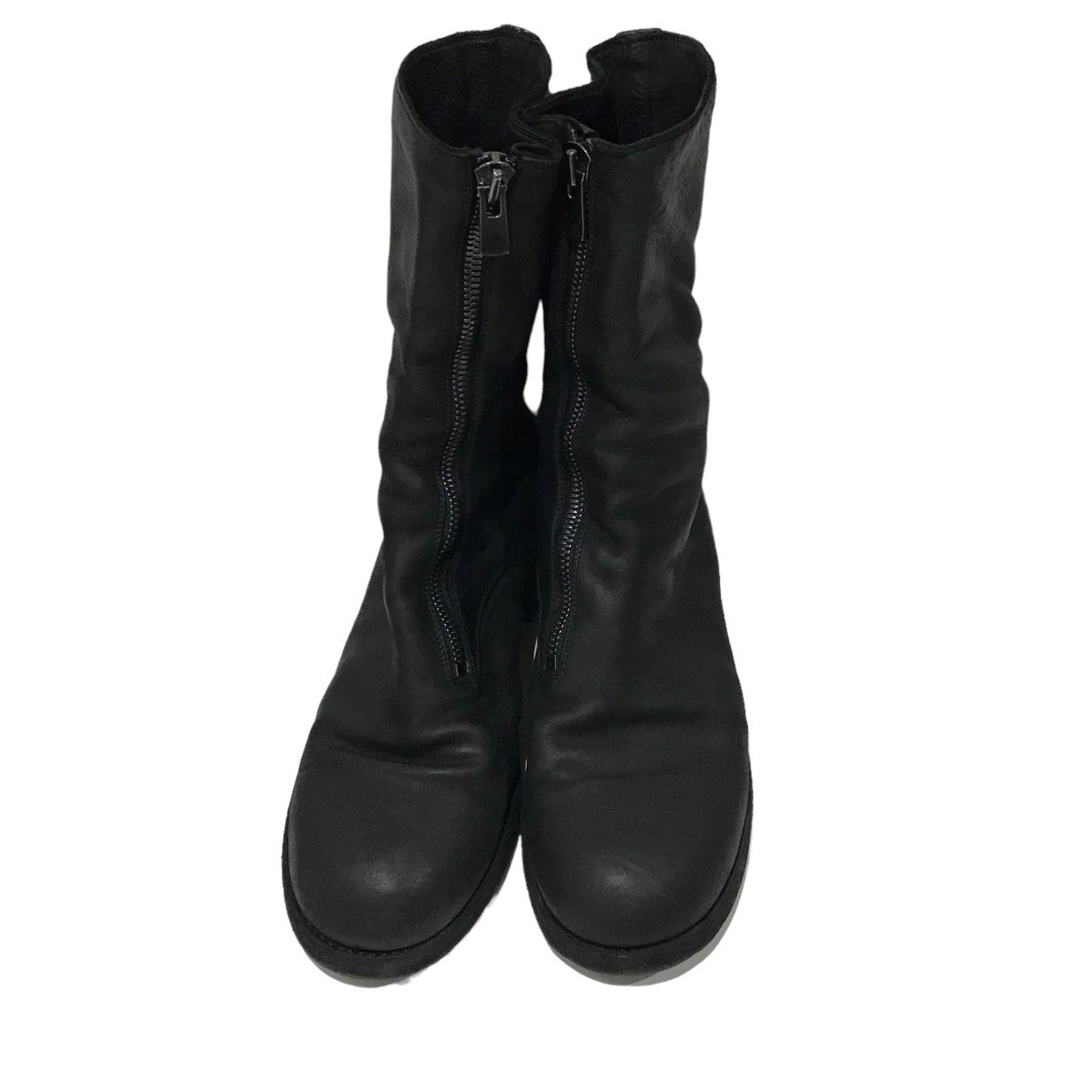 YOHJI YAMAMOTO×GUIDI フロントジップブーツ ブラック サイズ 42