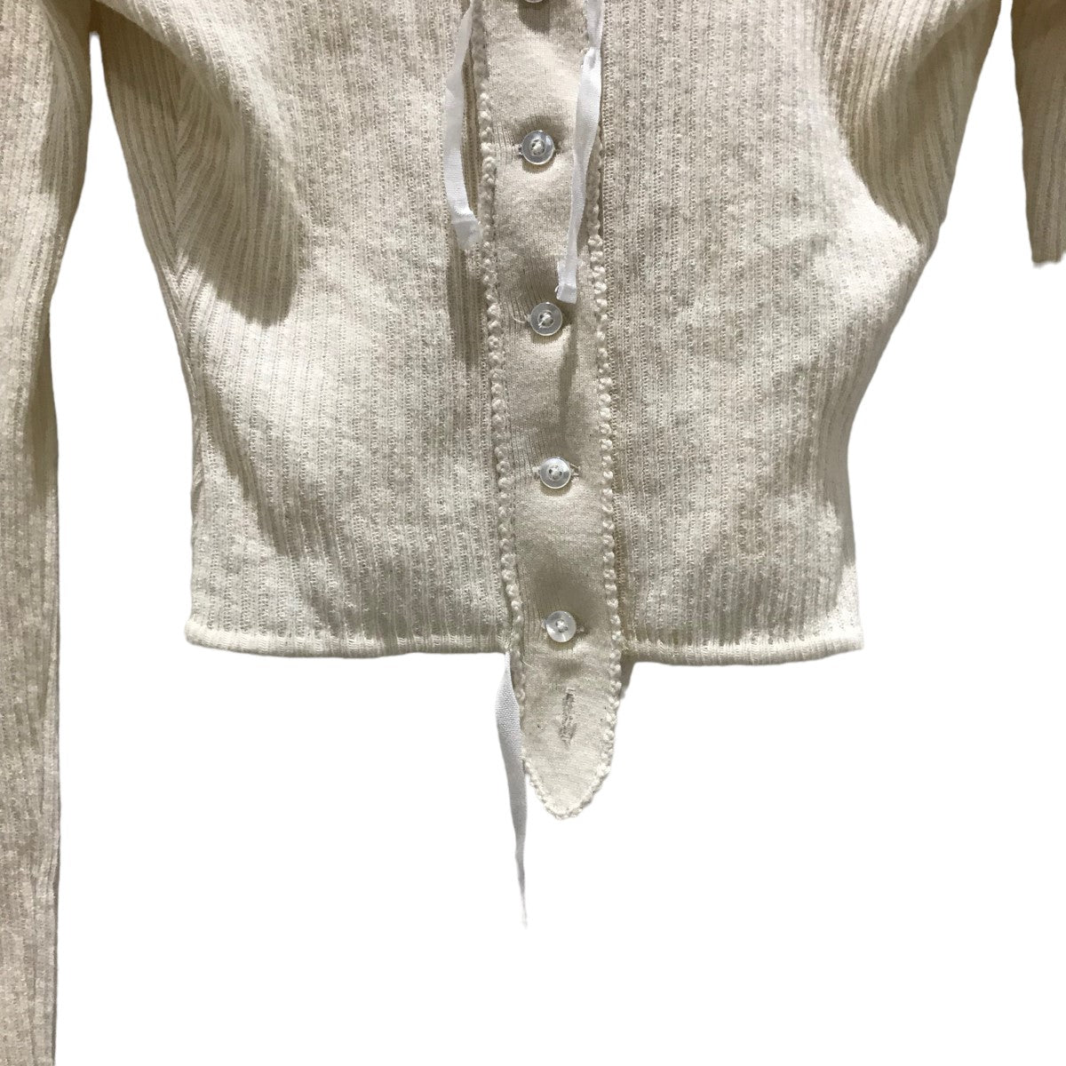 FUMIKA UCHIDA(フミカウチダ) COTTON RIB ／ LONG-SLEEVE CORSET TOP  