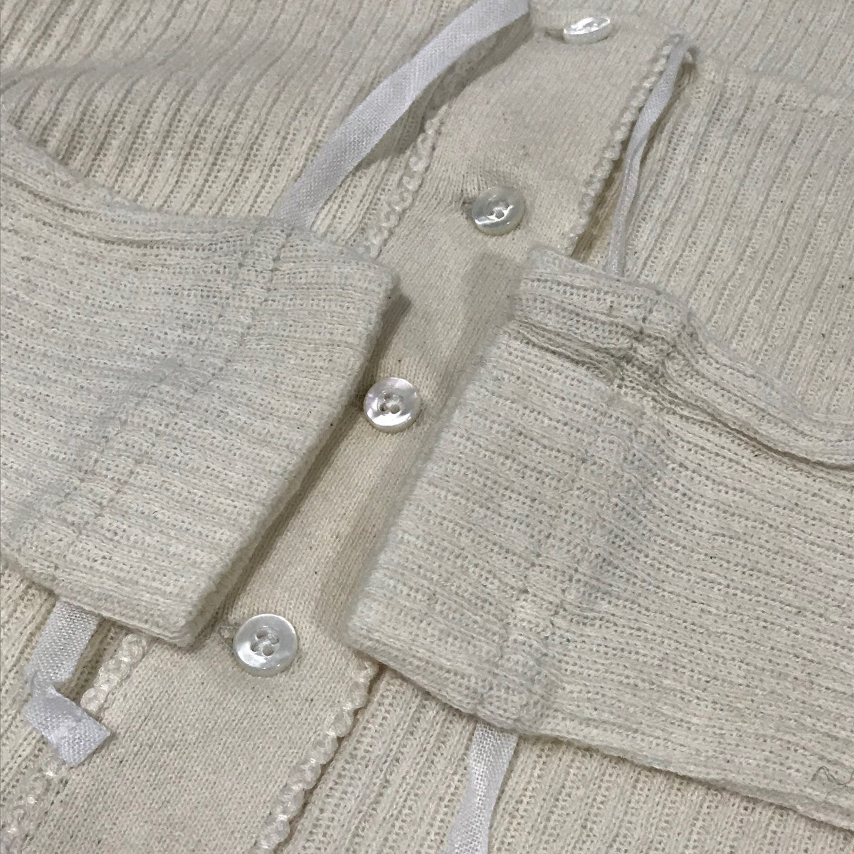 FUMIKA UCHIDA(フミカウチダ) COTTON RIB ／ LONG-SLEEVE CORSET TOP  