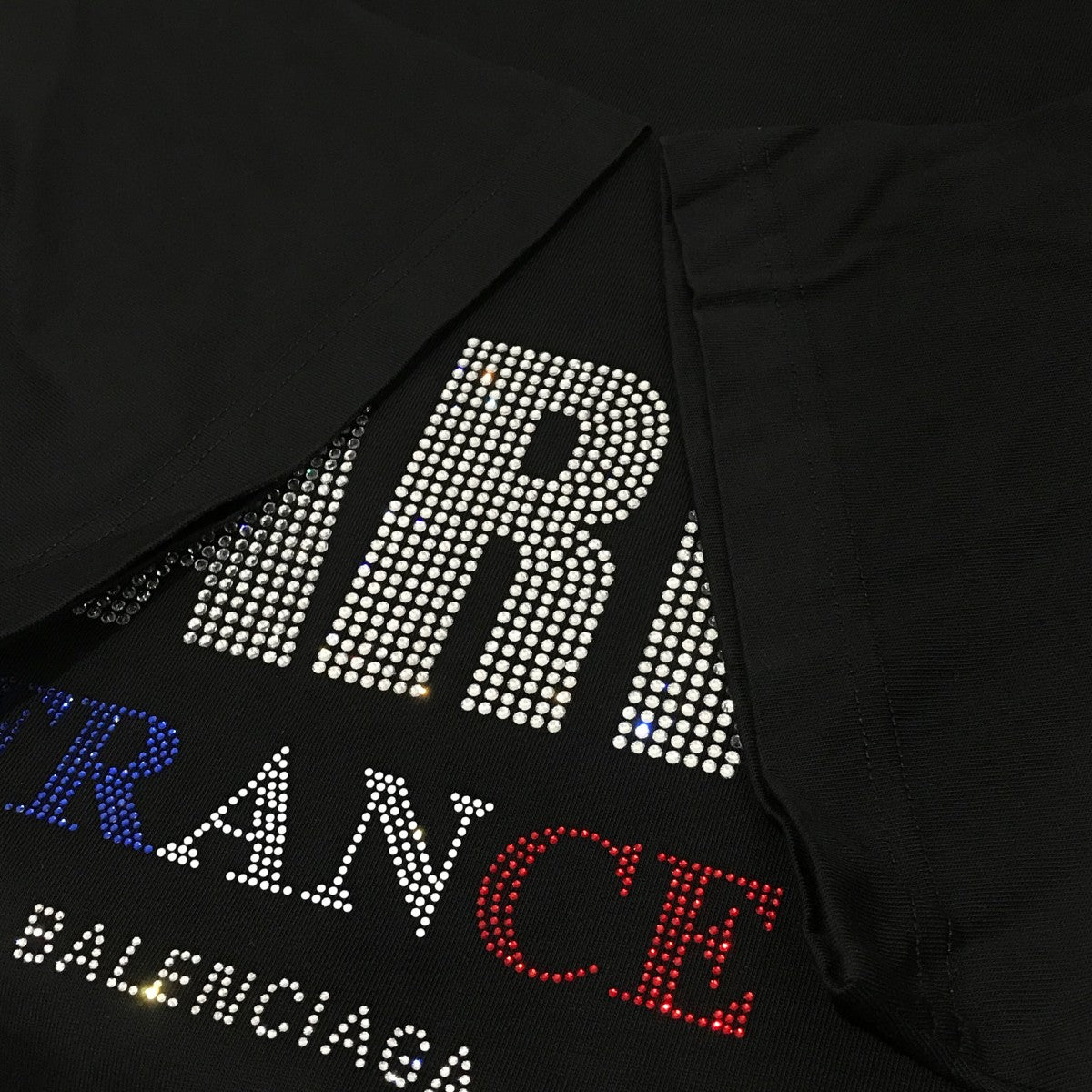 【BALENCIAGA】PARIS STRASS Tシャツ ブラック BALENCIAGA バレンシアガ Paris Strassラインストーンオーバー
