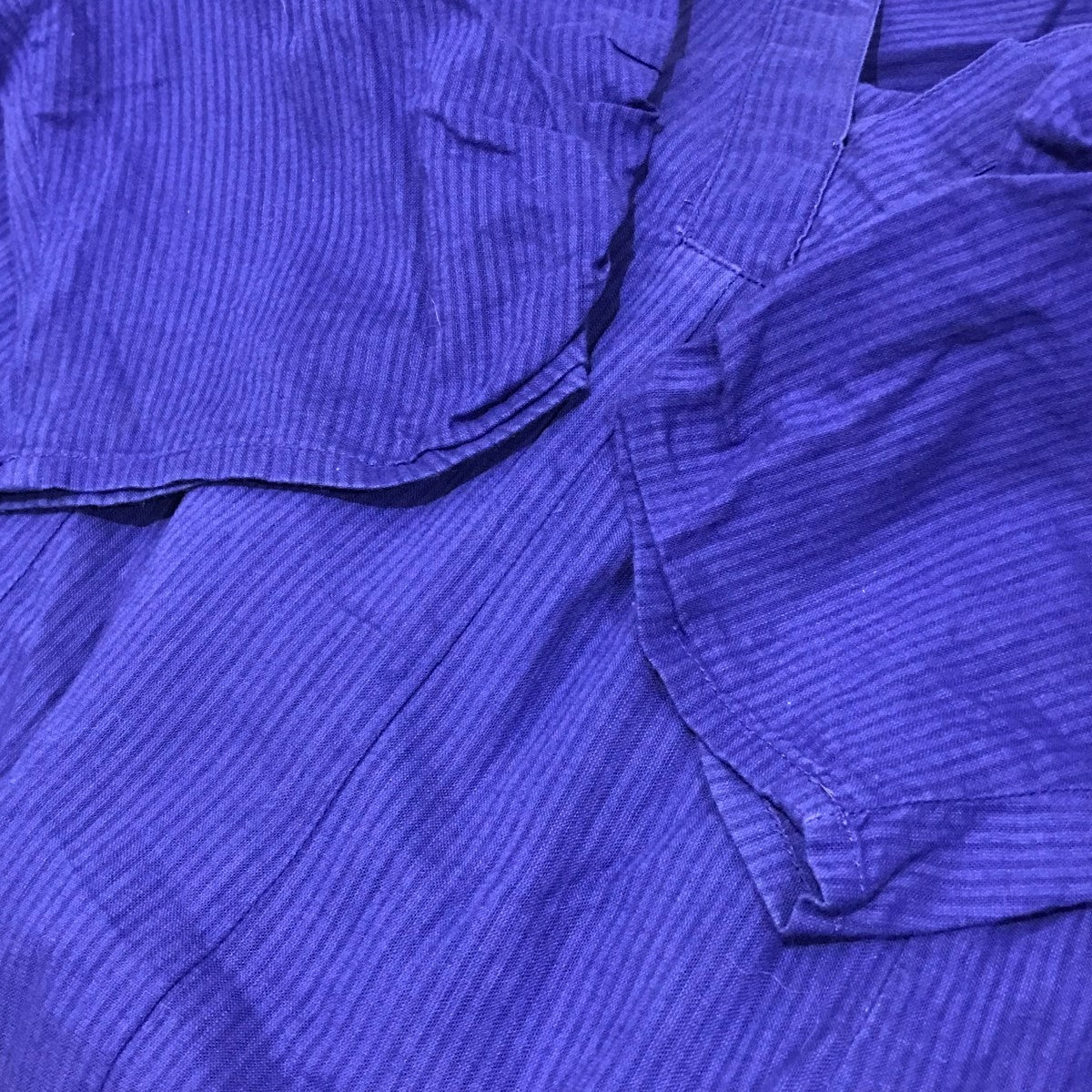 ne quittez pas(ヌキテパ) Dobby Stripe Plain Dressコットン