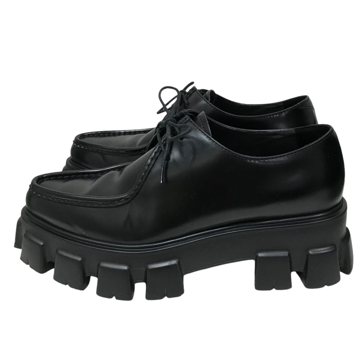 PRADA(プラダ) モノリスブラッシュドレザーシューズ2EE361