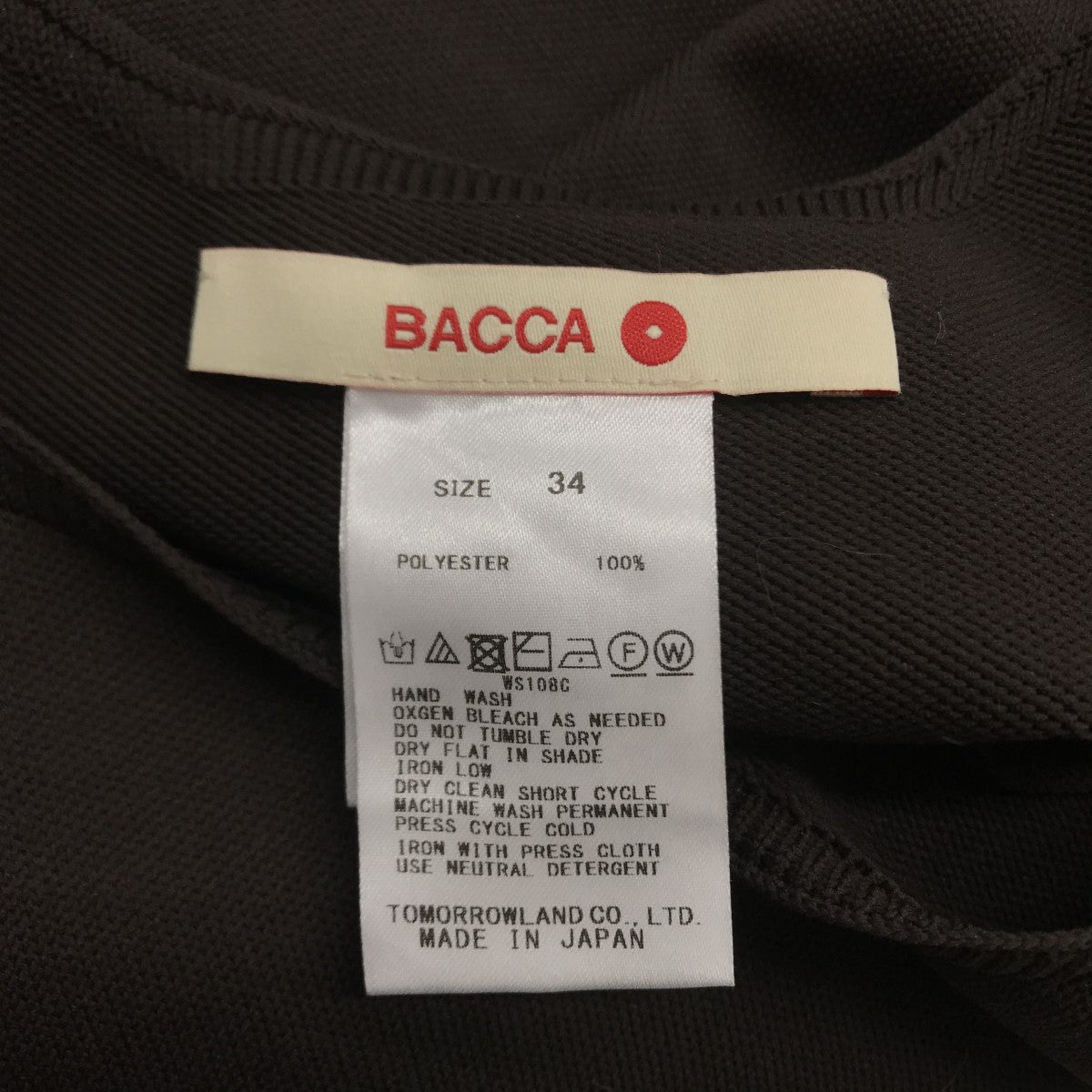 BACCA ストレッチホールカップインタンクドレス ワンピース 35-06-22-06503 古着・中古-4枚目のアイテム画像