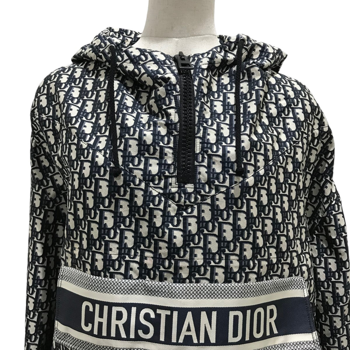 Christian Dior(クリスチャンディオール) ｢オブリークテクニカルタフタジャガード｣アノラックパーカー117C10A2970