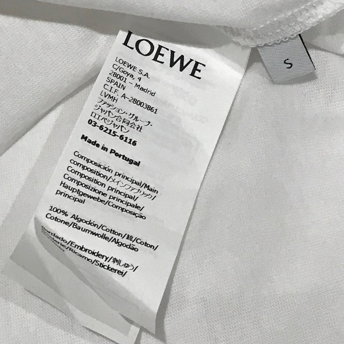 LOEWE(ロエベ) ロゴ刺繍ポケットTシャツH526Y22XBC H526Y22XBC