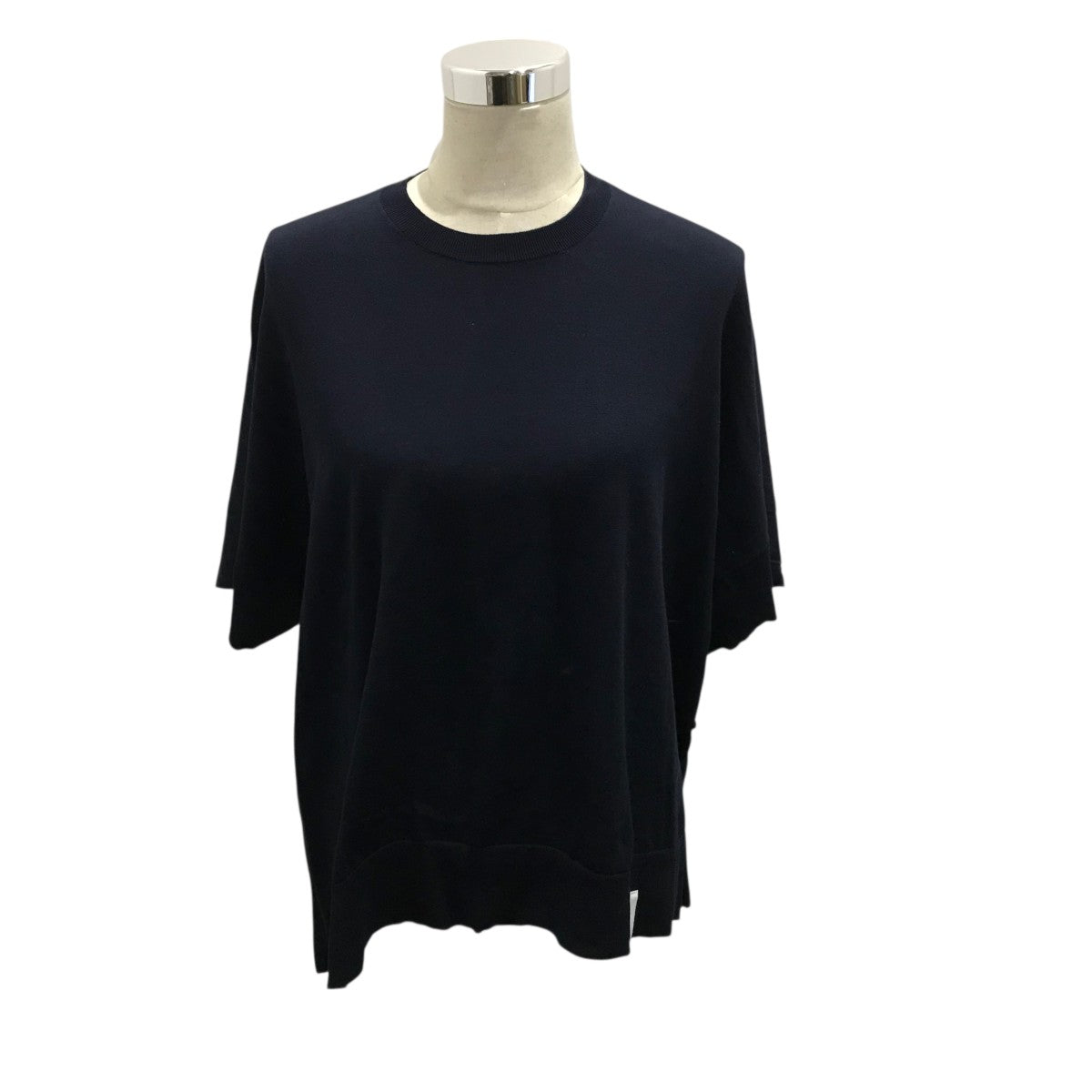 ENFOLD(エンフォルド) ｢KNIT×CUT T SHIRT｣サイドスリットニットT