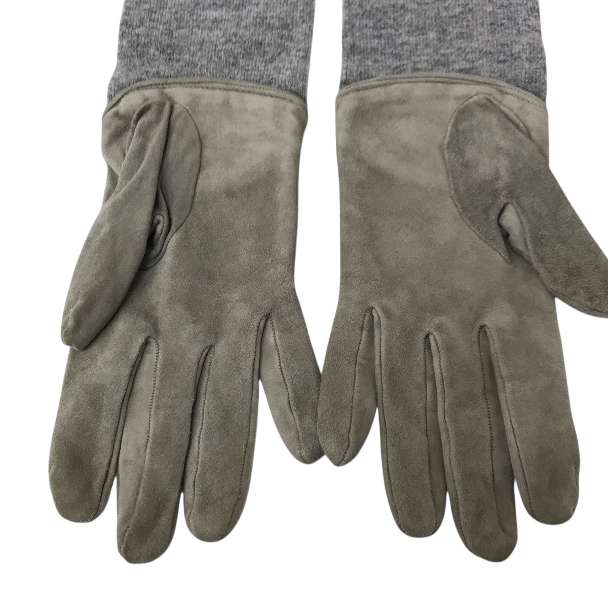 BRUNELLO CUCINELLI(ブルネ・クチネリ) コンビレザー手袋 グレー