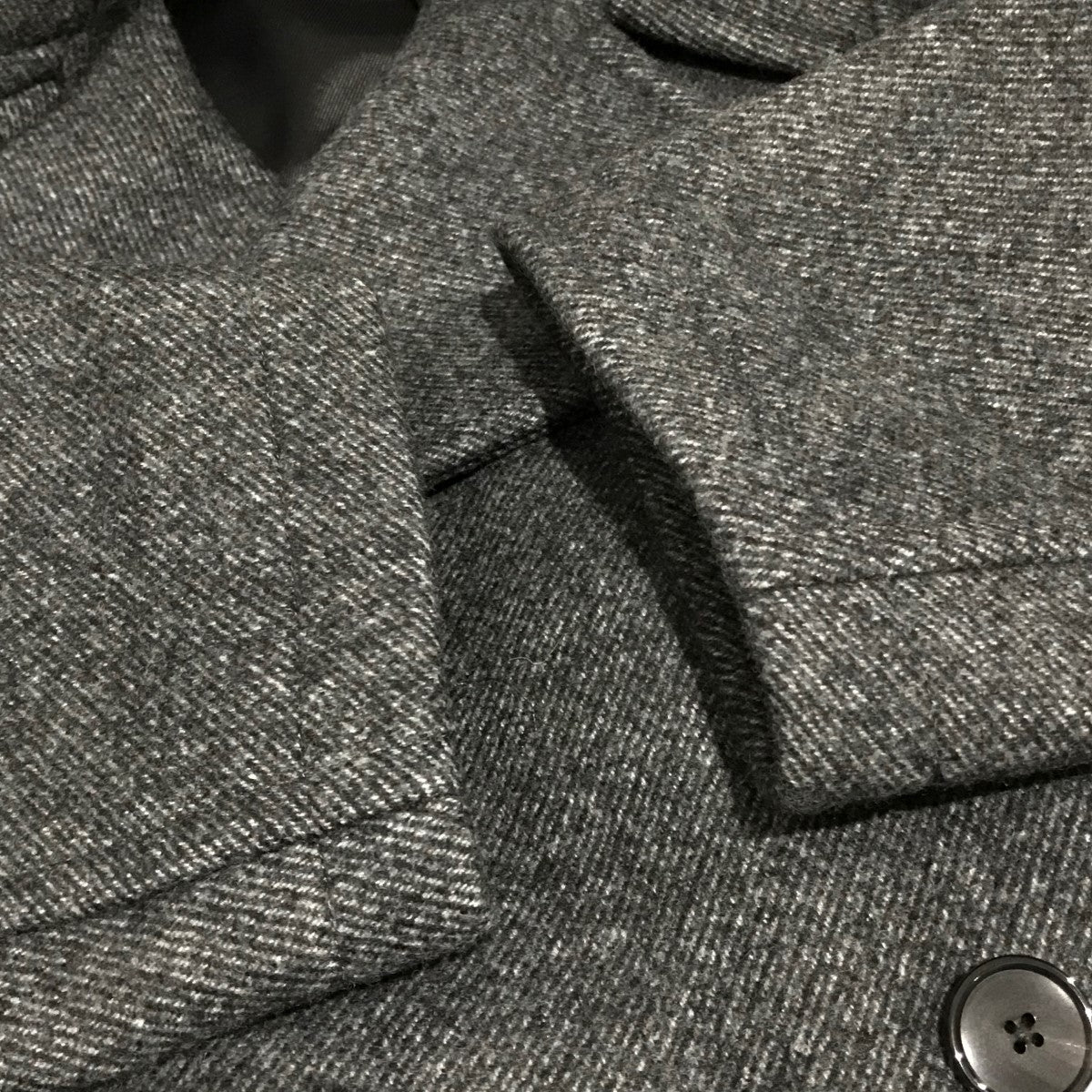 ウールメルトンダイアゴナルPコートCOAT033