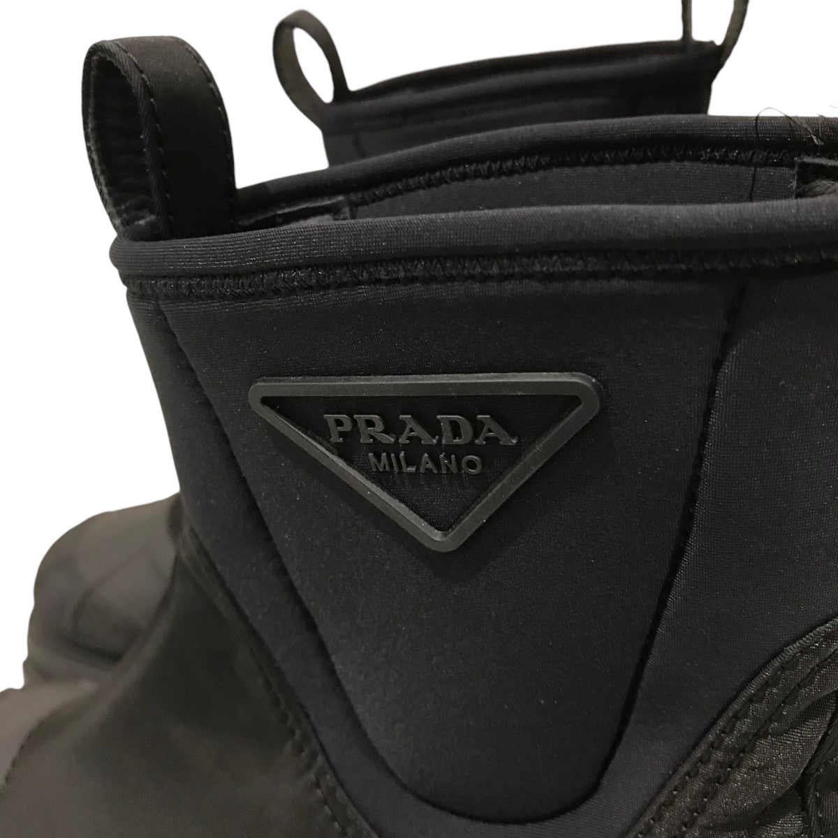 PRADA(プラダ) ｢モノリス Re-Nylon ギャバジンブーツ｣ナイロンブーツ