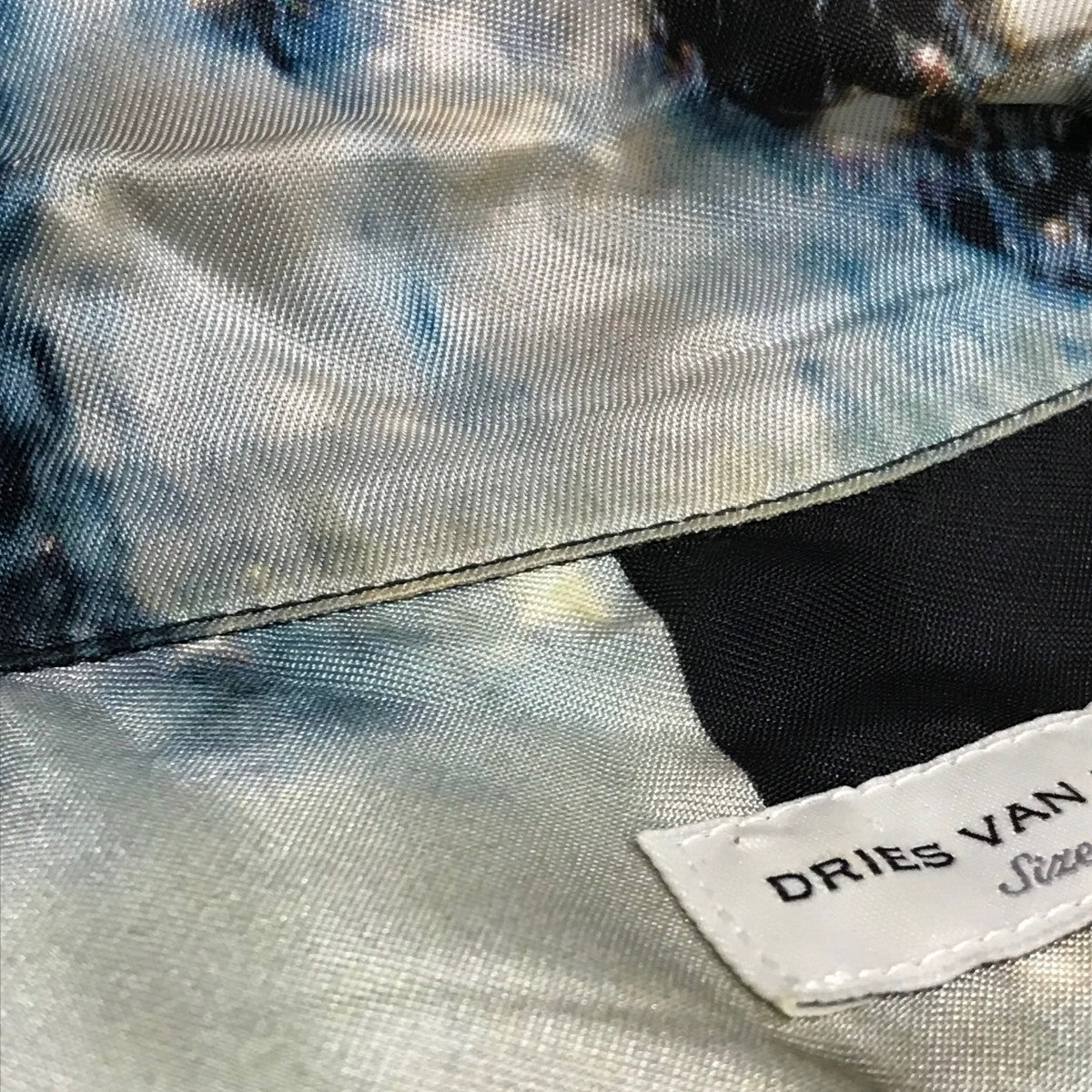 DRIES VAN NOTEN×蜷川実花 レーヨンオープンカラー半袖シャツ グリーン