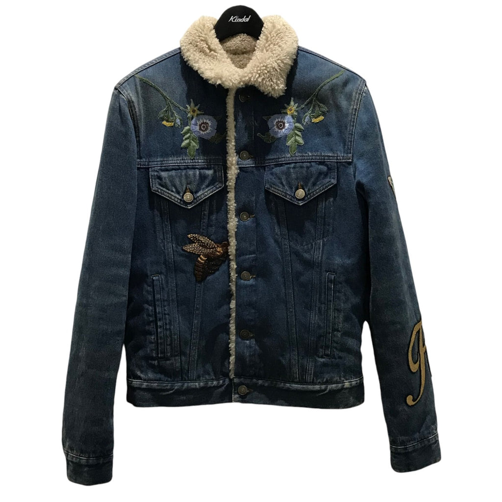 GUCCI(グッチ) エンブロイダリーボアデニムジャケット458514 458514  