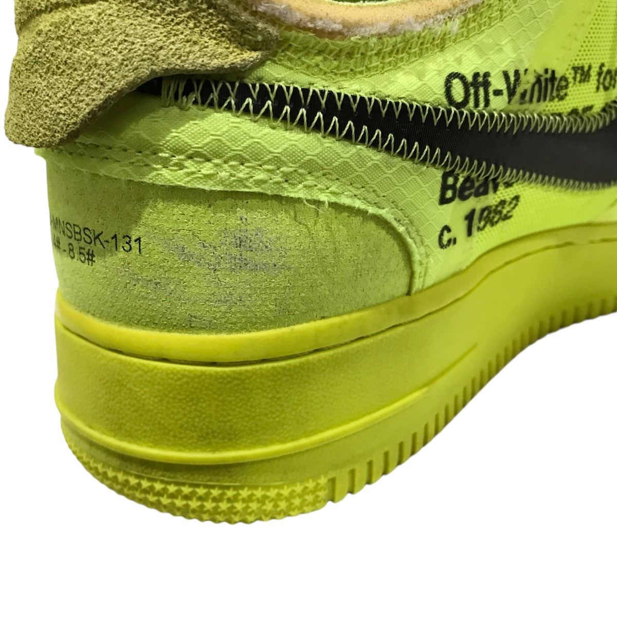 靴 27cm NIKE AIR FORCE 1 LOW AO4606-700 Nike Air Force 1 Low Off-White Volt Men's - AO4606-700 - US
