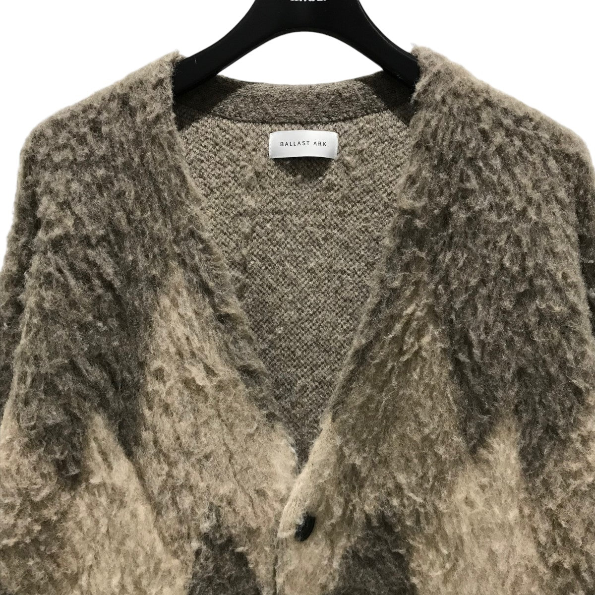 BALLAST ARK(バラストアーク) 24AW【DAIYA SHAGGY CARDIGAN】ダイヤシャギーカーディガンBA09-K001