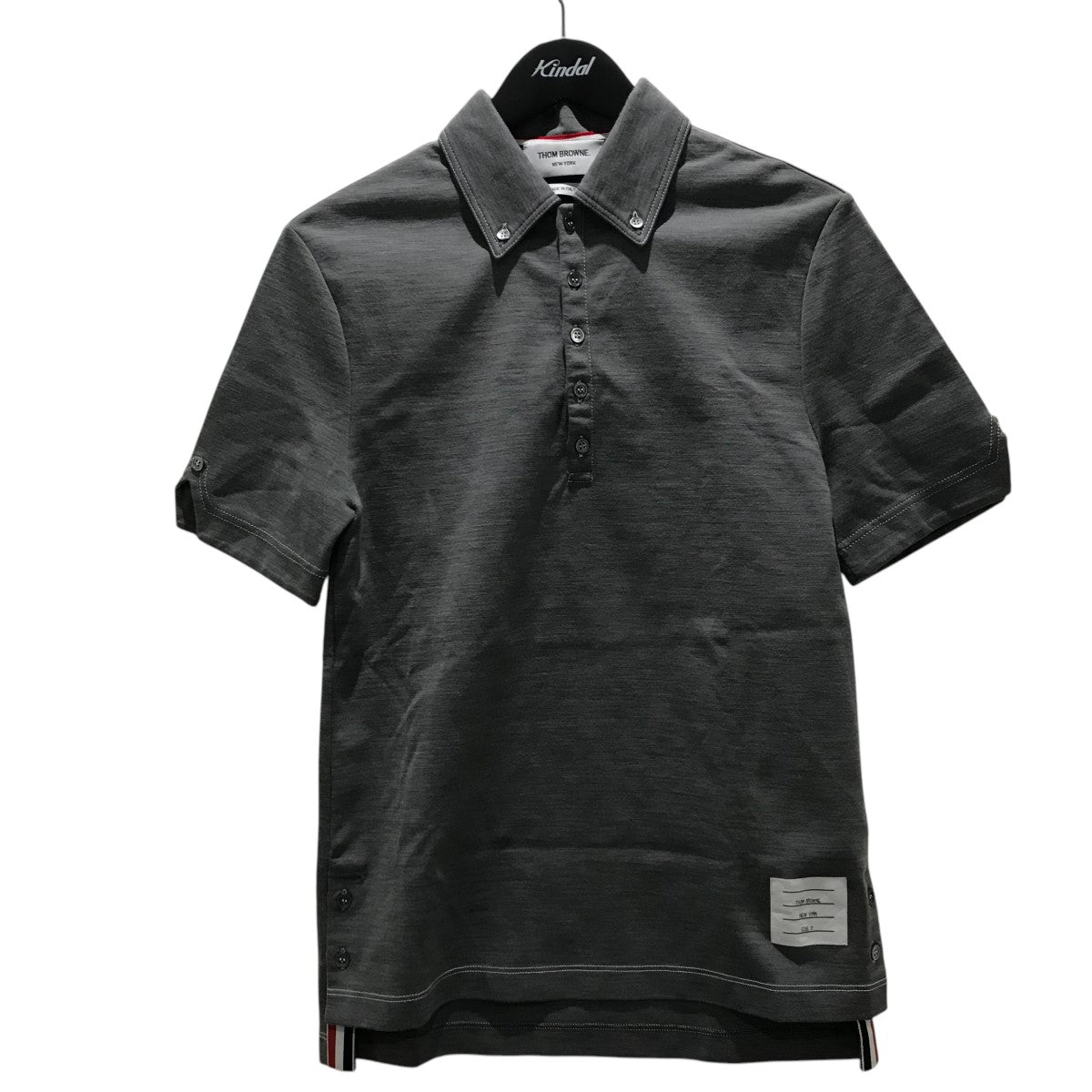 中古・古着通販】Thom Browne (トムブラウン) ポロシャツ グレー