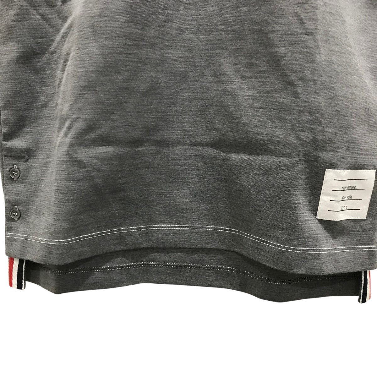 Thom Browne(トム・ブラウン) ステッチデザインウールポロシャツ