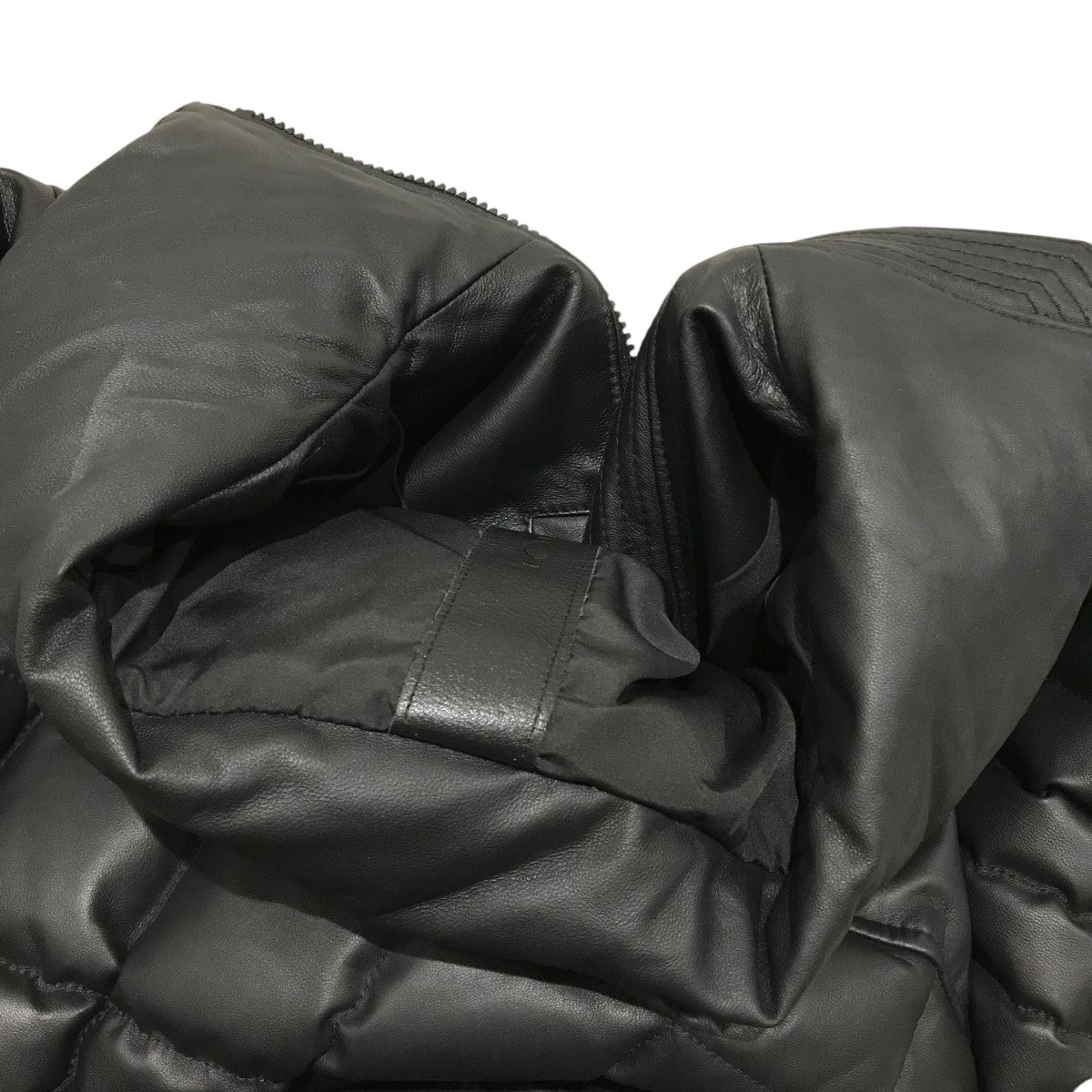 Leather Square Quilt Down Jacketダウンジャケットmso-23107