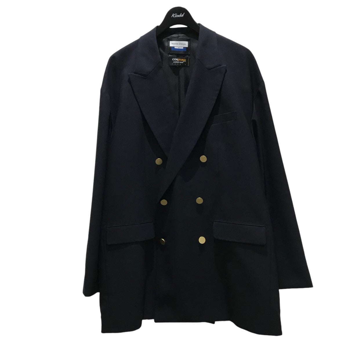 MAISON SPECIAL(メゾンスペシャル) 24AWCORDURA Wool Prime-Over Peaked Lapel Gold  Button Blazerテーラードジャケット11241111203 11241111203 ネイビー サイズ 2｜【公式】カインドオルオンライン  ブランド古着・中古通販【kindal】