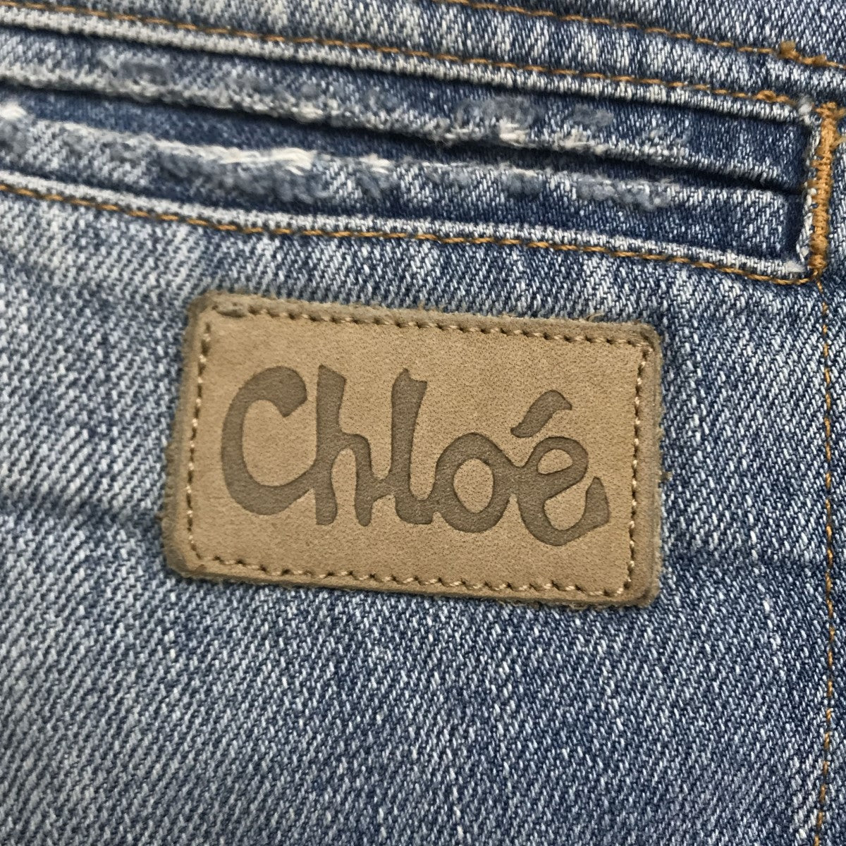 SEE BY CHLOE ペインターパンツ 36 イタリア製 アーカイブ Chloe(クロエ) フレアデニムパンツ 5EDP62-5ED058 5EDP62-5ED058
