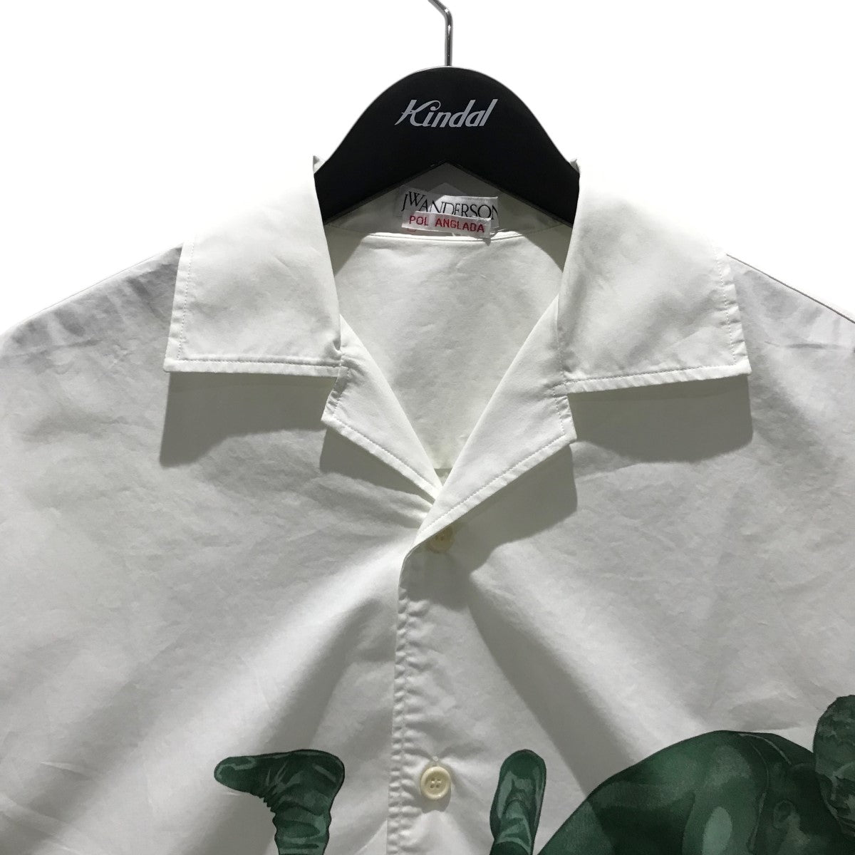 【JW ANDERSON】ウィンドウ刺繍ロゴTシャツ、半袖、カジュアル JW ANDERSON (ジェイダブリューアンダーソン) ロゴプリント