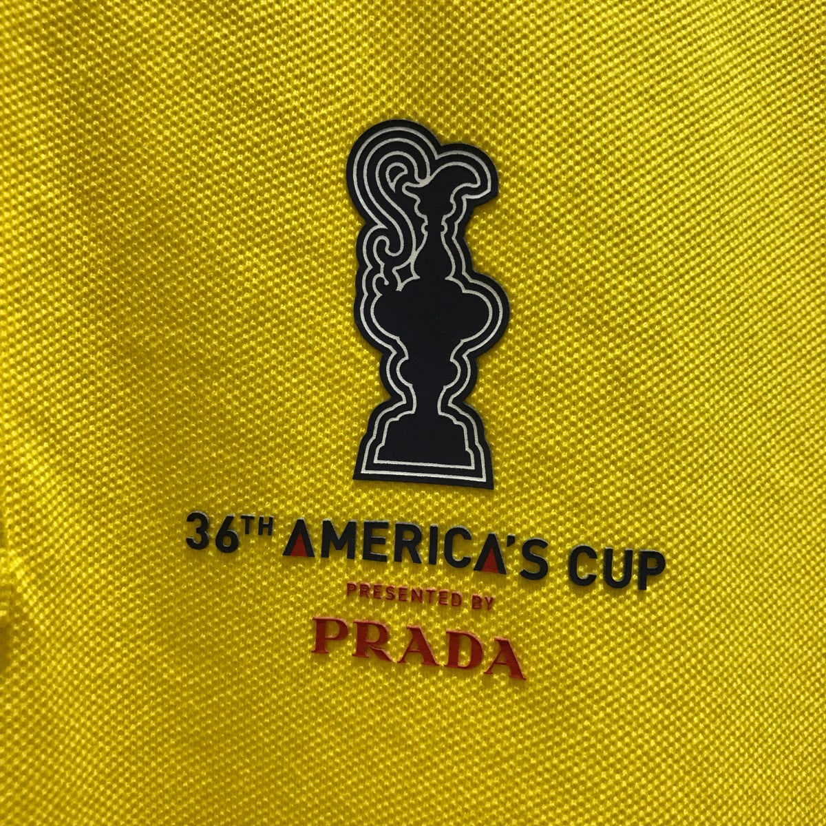 PRADA 36th America's Cup ポロシャツ PRADA プラダ AUJ004 NERO 第36回 アメリカズカップ ロゴ入り