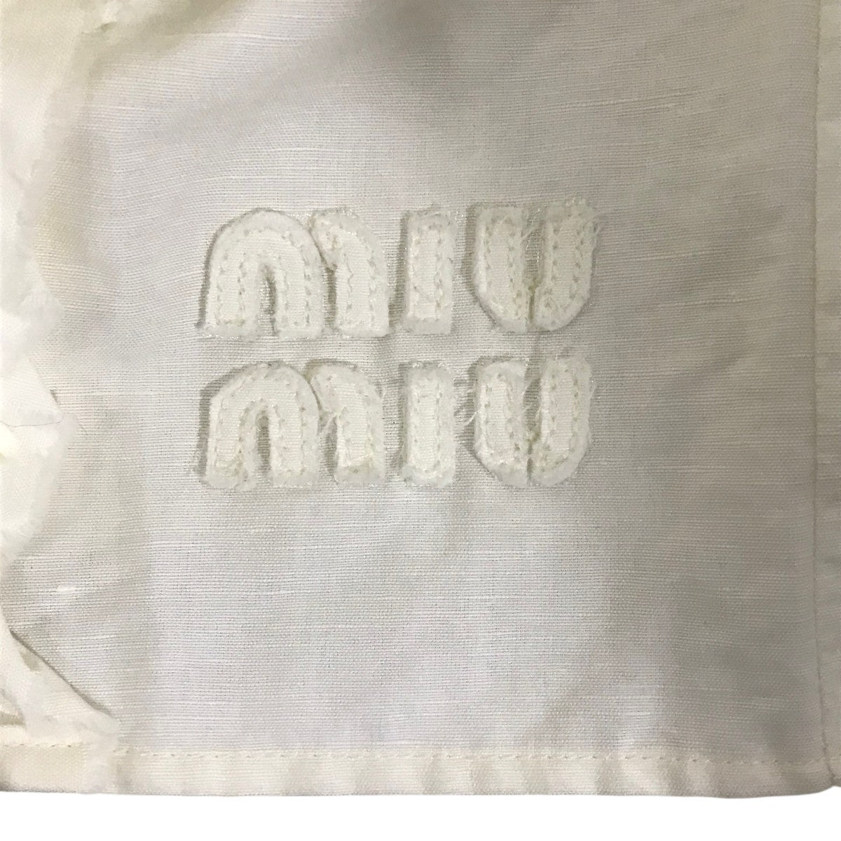 MIU MIU(ミュウミュウ) フリルワンピースMF5362 MF5362 ホワイト