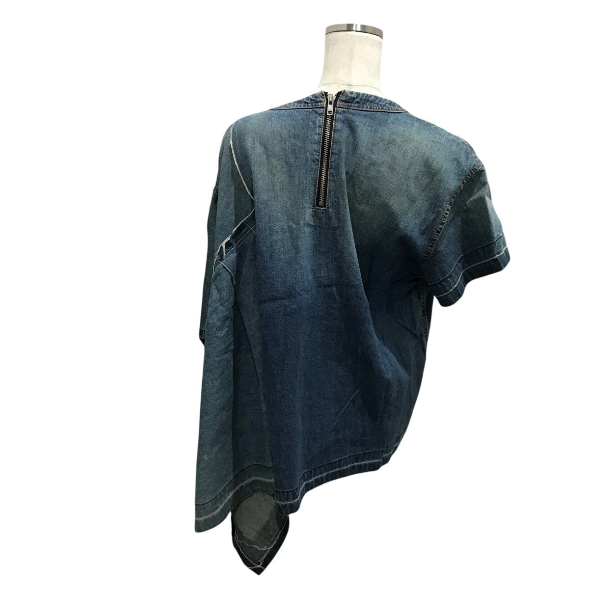 sacai(サカイ) / 18SS/アシンメトリーチェックシャツ/長袖