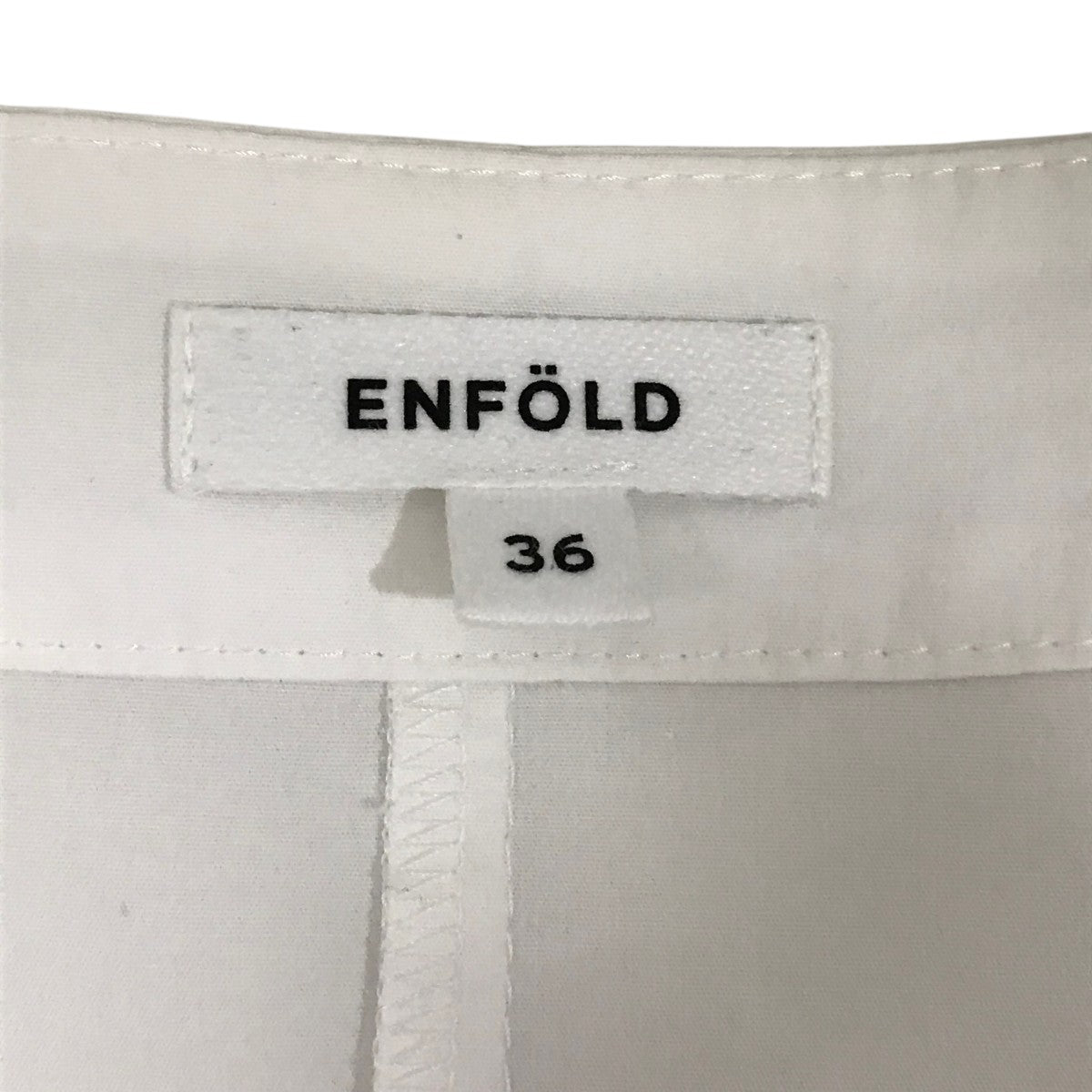 ENFÖLD サイズ38 ホワイトベスト　2024SS エンフォルド ENFOLD 21SS DRY SWEAT Asymmetry Vest スウェット