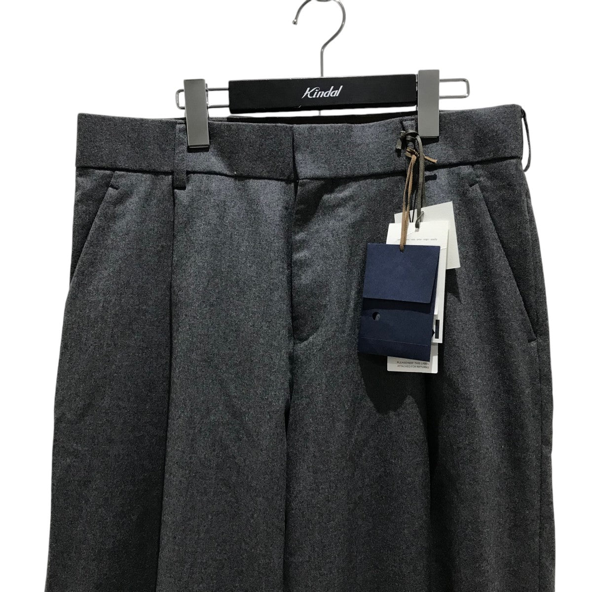 KOLOR(カラー) 23AW【2／60フランネルワイドトラウザー