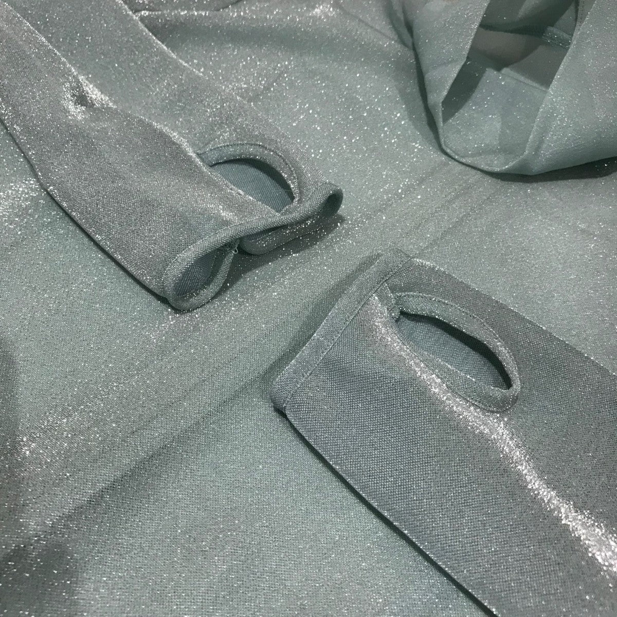 mame kurogouchi(マメクロゴウチ) 24SS【Lame Jersey High Neck Sheer  