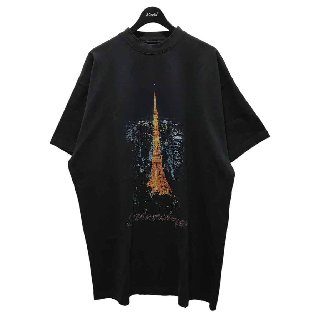 バレンシアガのGINZA STORE ヴィンテージ加工タワープリント半袖Tシャツ 787349 TQV75です。 BALENCIAGA 古着・中古 トップス アイテム