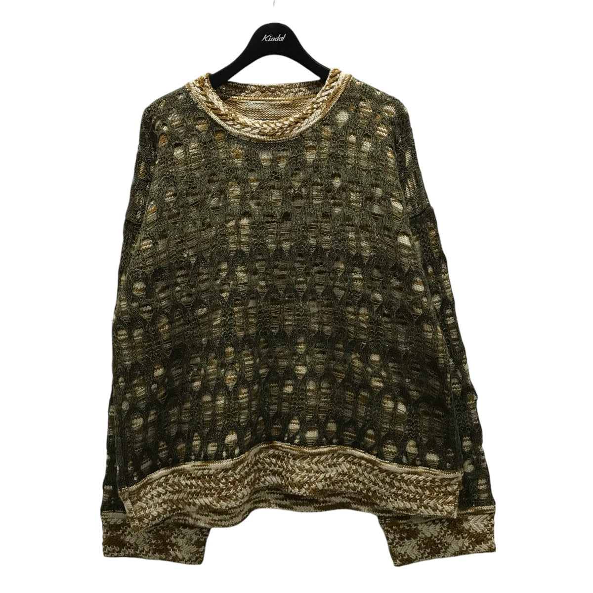 24AW【NS HAMMONS PERFORATED CREWNECK】デザインニット