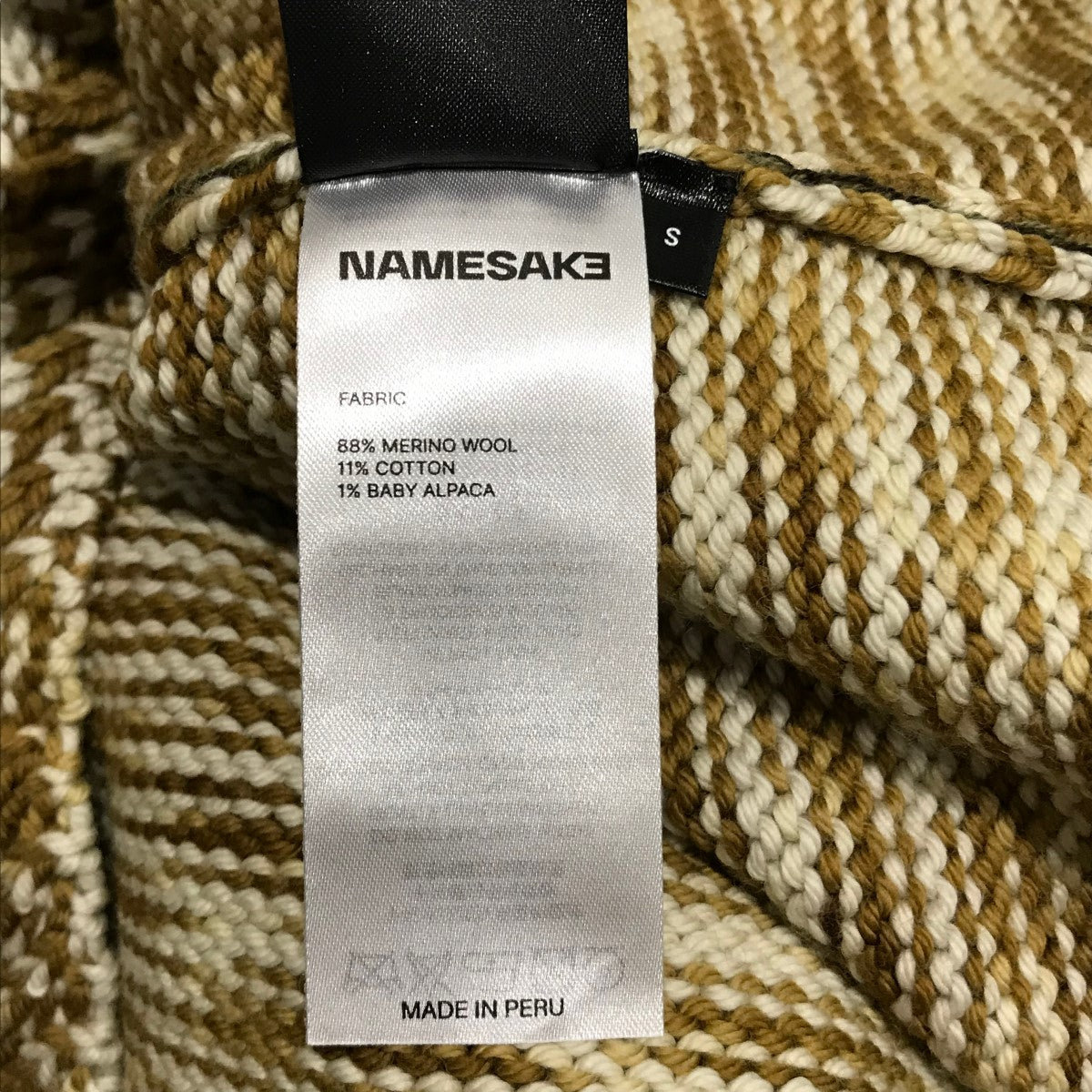 24AW【NS HAMMONS PERFORATED CREWNECK】デザインニット