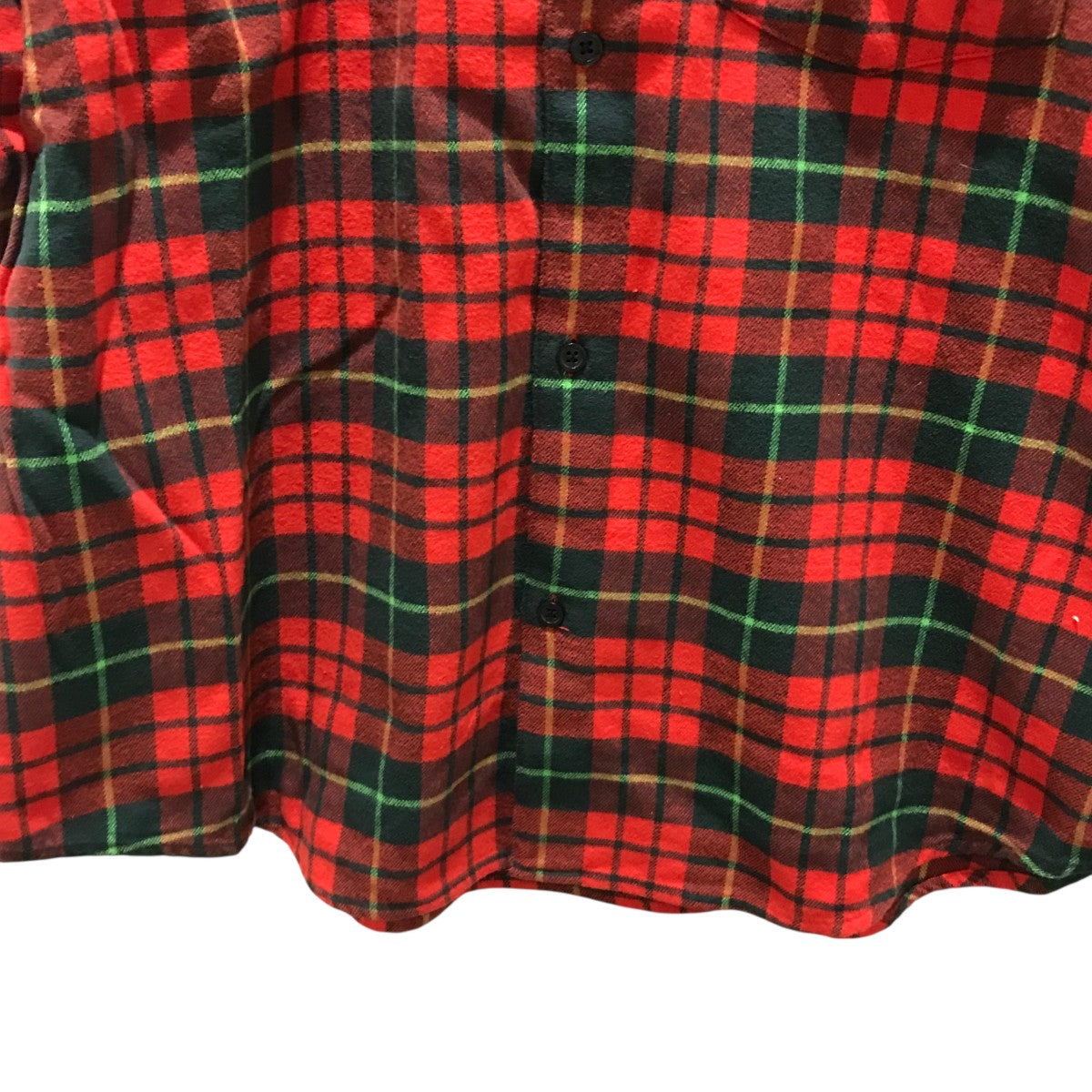UNDERCOVER×Supreme 半袖チェックシャツ レッド サイズ M