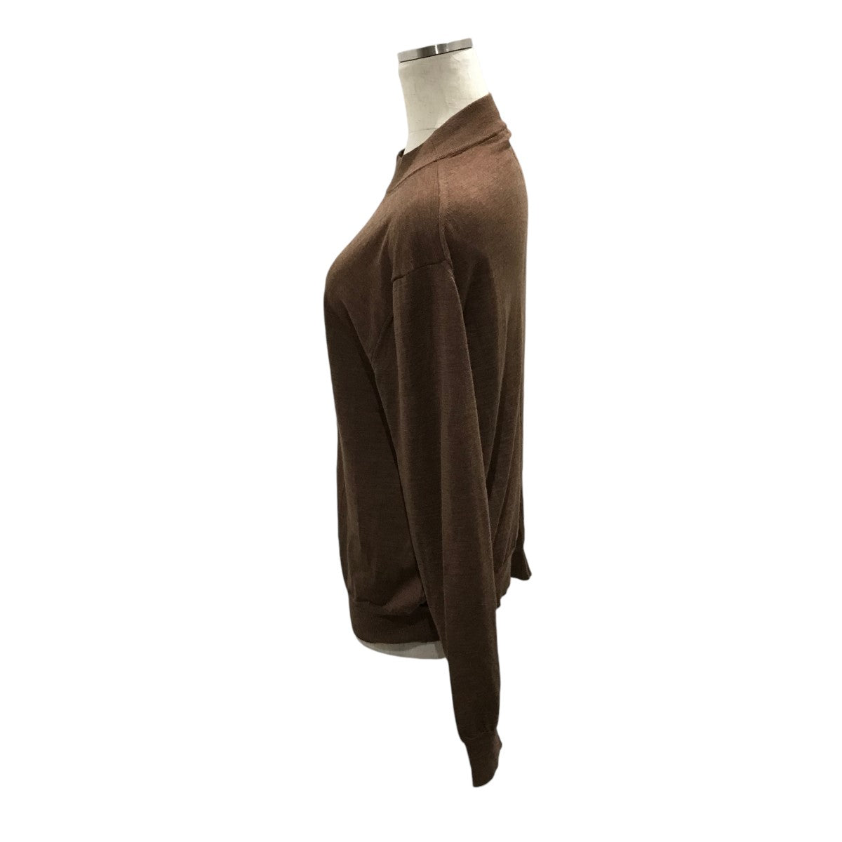 【値下げ】THE ROW モックネックニット AO422 ブラウン サイズ：XS (銀座店) THE ROW(ザロウ) モックネックニットAO422 AO422 ブラウン
