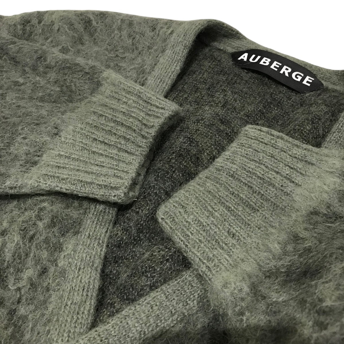 AUBERGE(オーベルジュ) アルパカカーディガン オリーブ サイズ