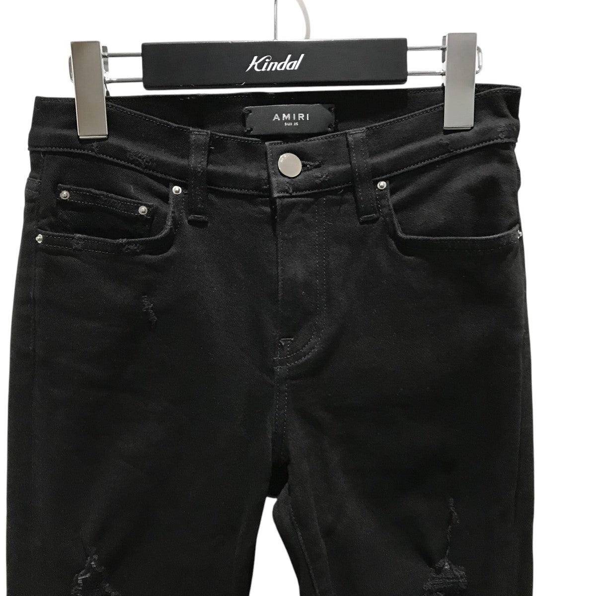 AMIRI(アミリ) ダメージ加工デニムパンツ ブラック サイズ 25