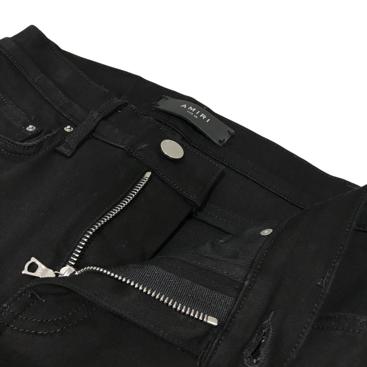 AMIRI(アミリ) ダメージ加工デニムパンツ ブラック サイズ 25