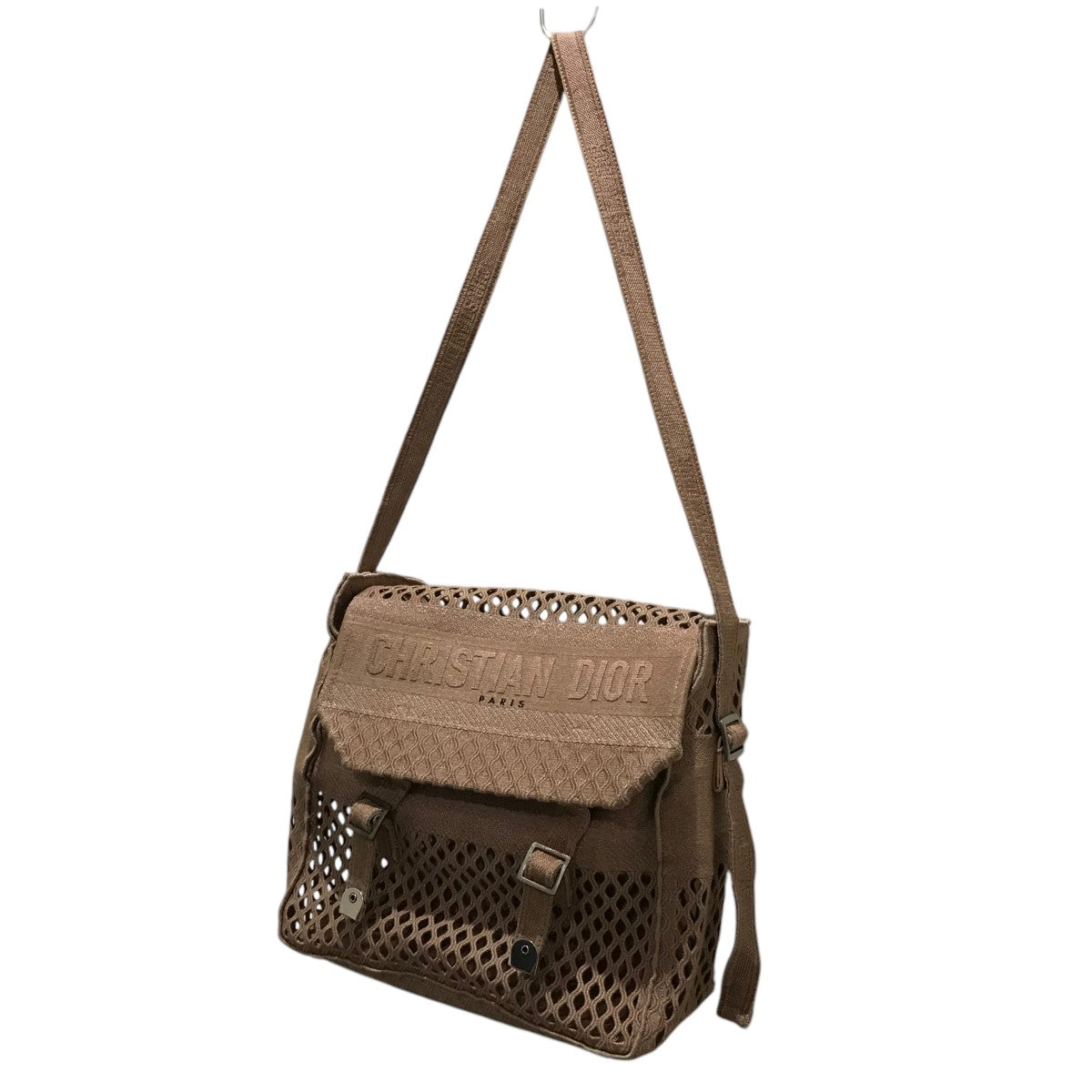 Christian Dior(クリスチャンディオール) ロゴメッシュバッグ ピンク