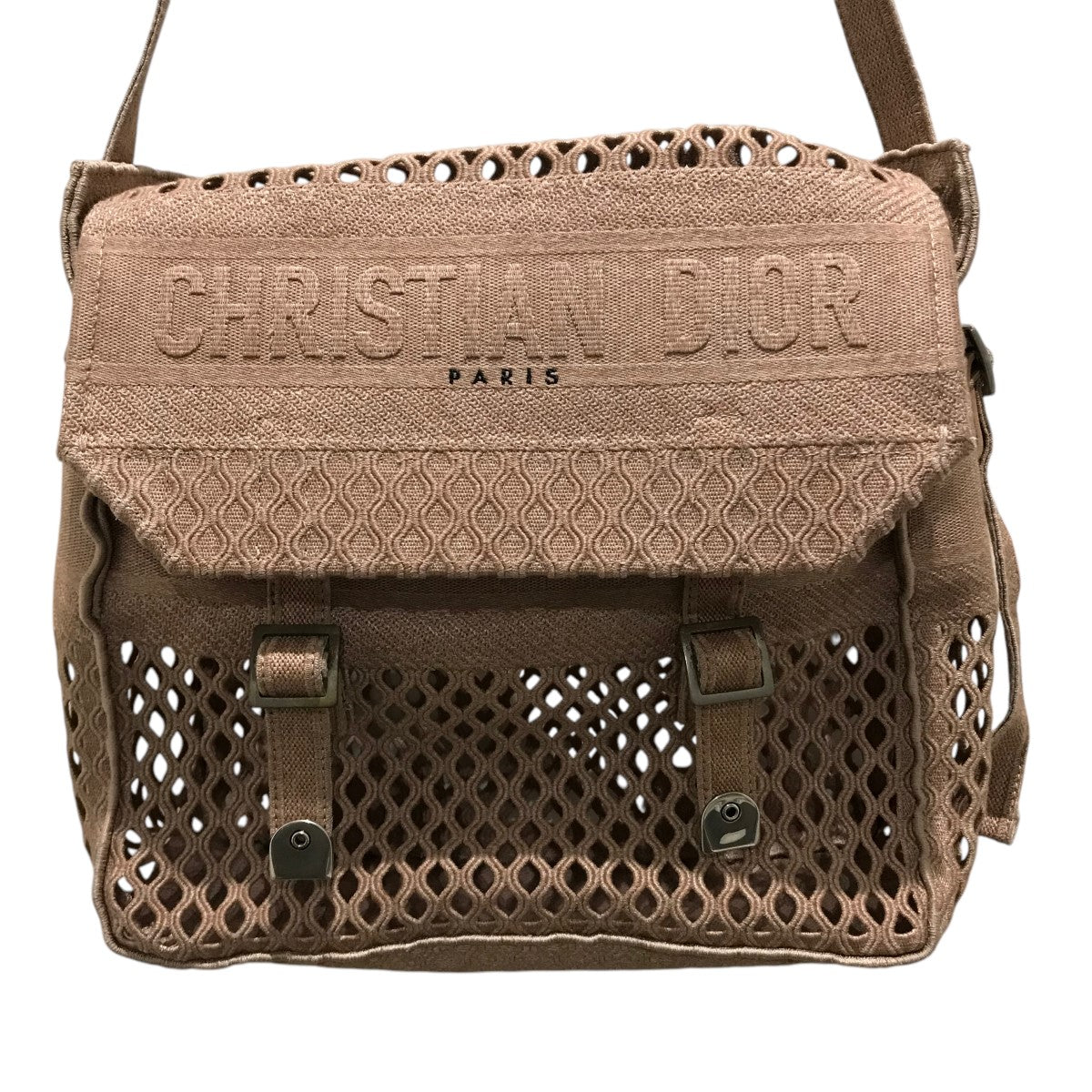 Christian Dior 古着・中古 クリスチャンディオールのロゴメッシュバッグです。