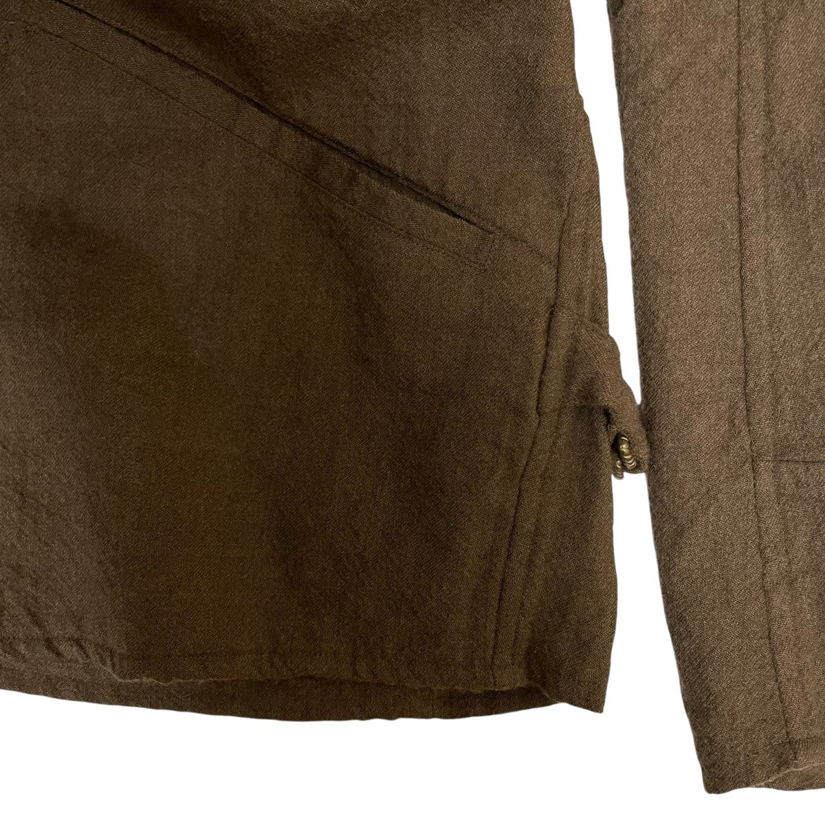 a*読様 【サイズ1】 COMOLI コモリ KHAKI縮絨ウールジップショート COMOLI (コモリ) KHAKI縮絨ウール ジップショートジャケット