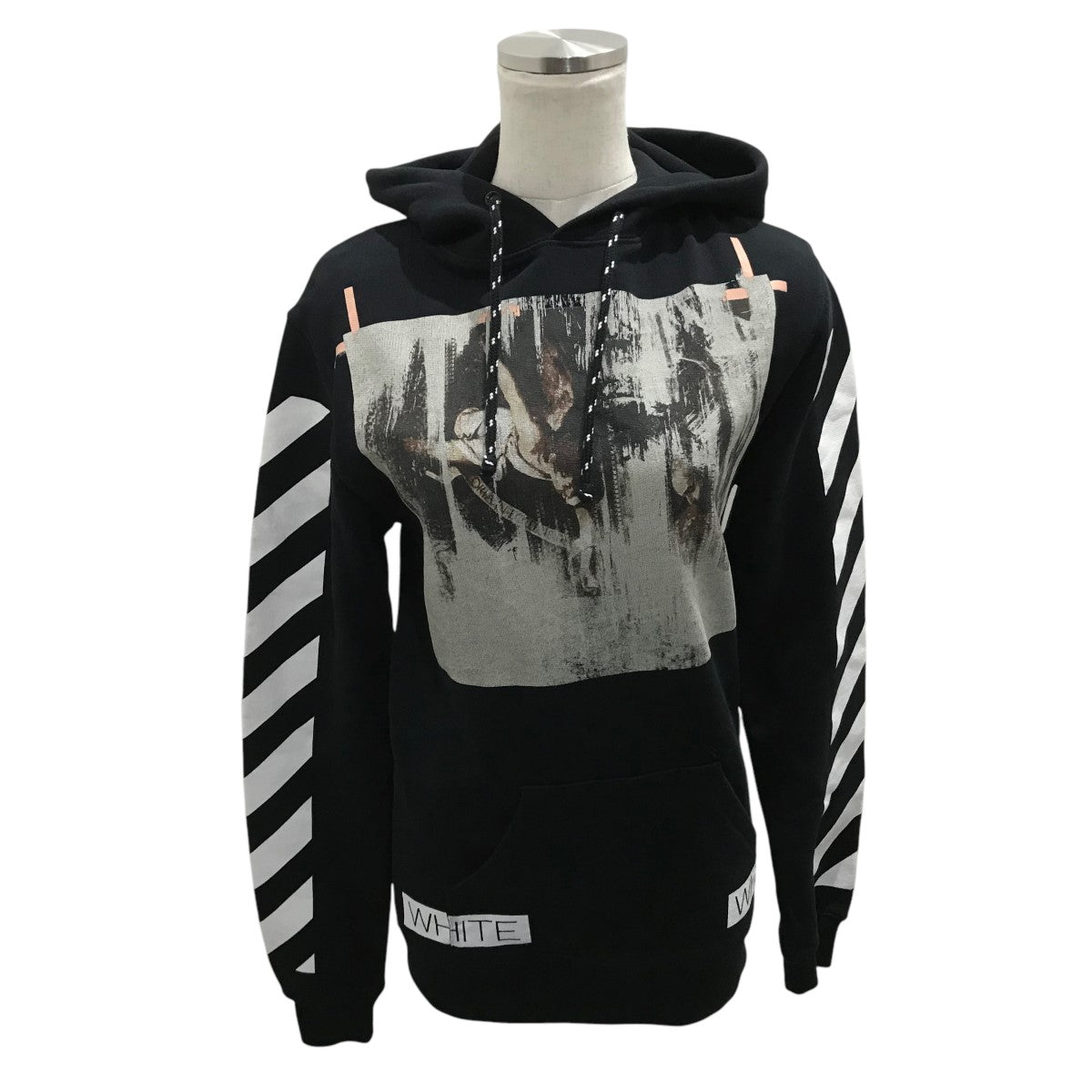 OFFWHITE 古着・中古 オフホワイトのプリントプルオーバーパーカーです。
