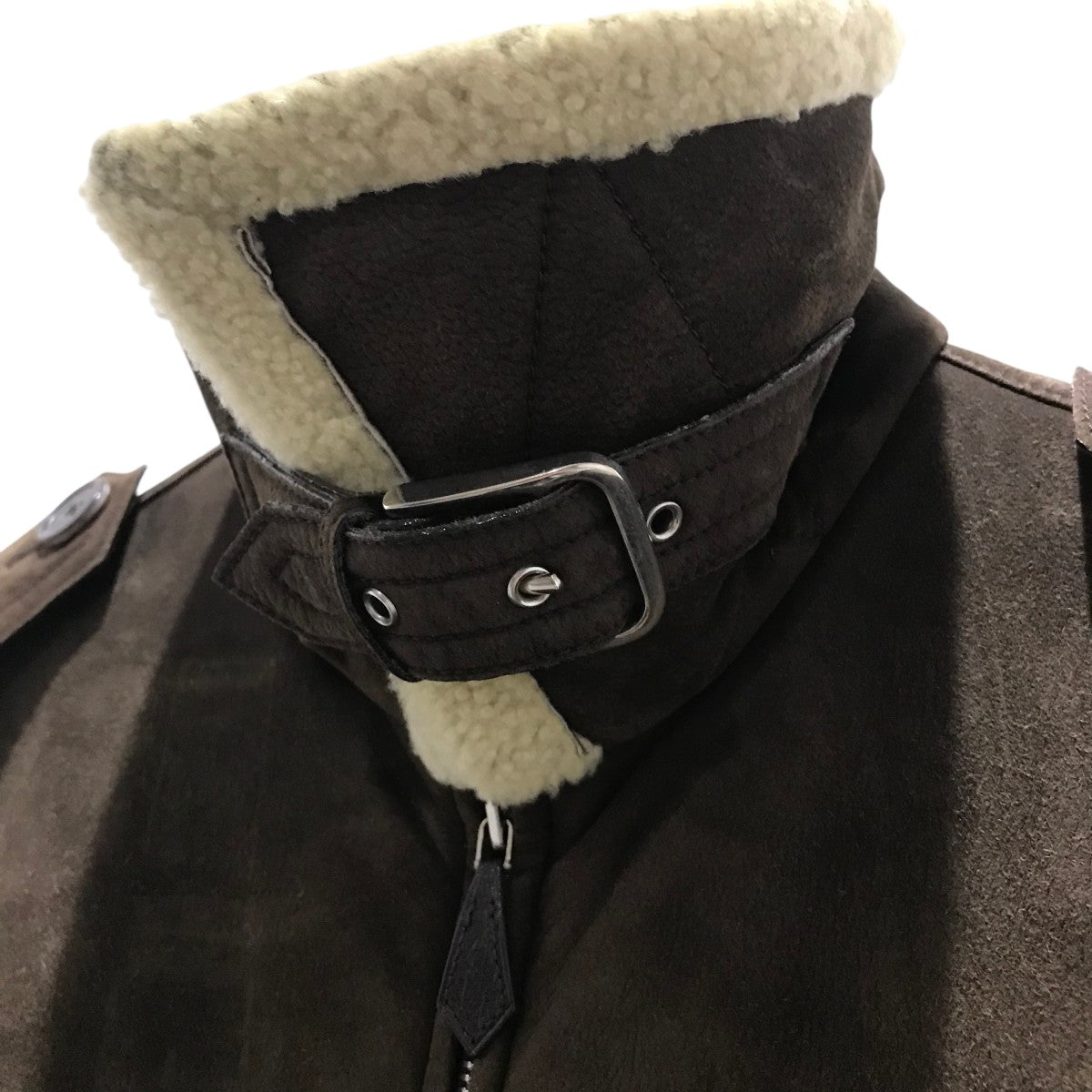 HERMES(エルメス) ムートンジャケット ブラウン サイズ 46｜【公式