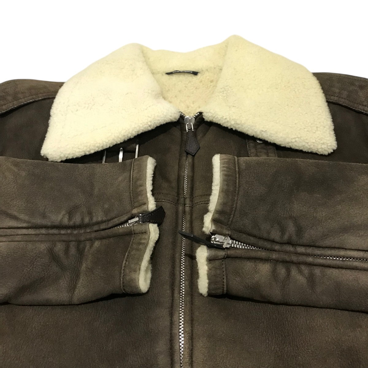 HERMES(エルメス) ムートンジャケット ブラウン サイズ 46｜【公式