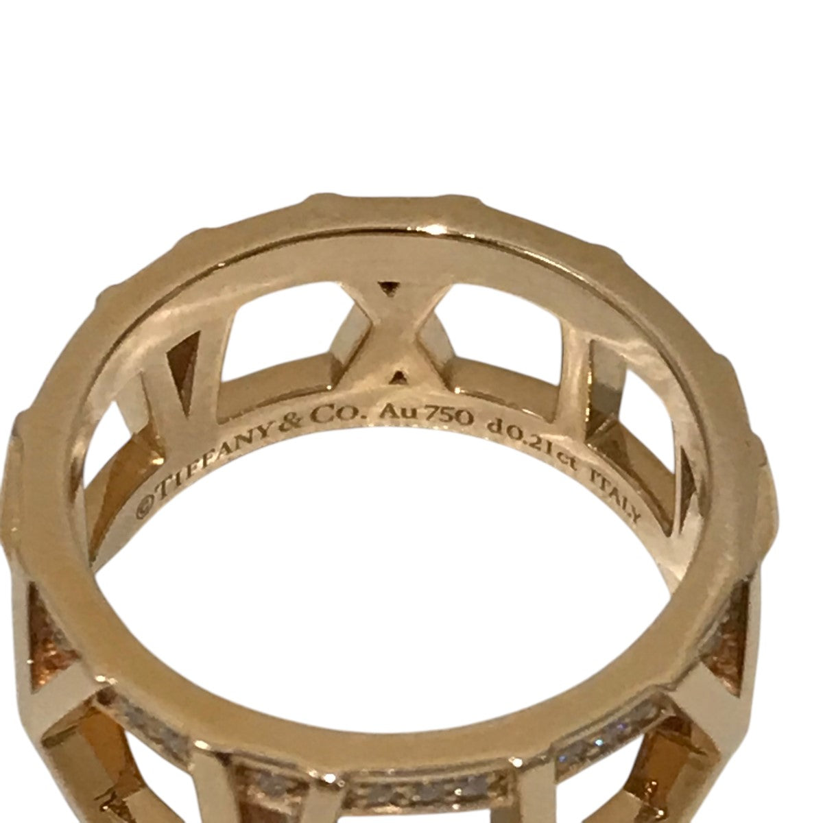 ティファニー アトラスオープン ナローリング 12号 #52 #6 TIFFANY＆CO ティファニー アトラスナローリング シルバー 12号