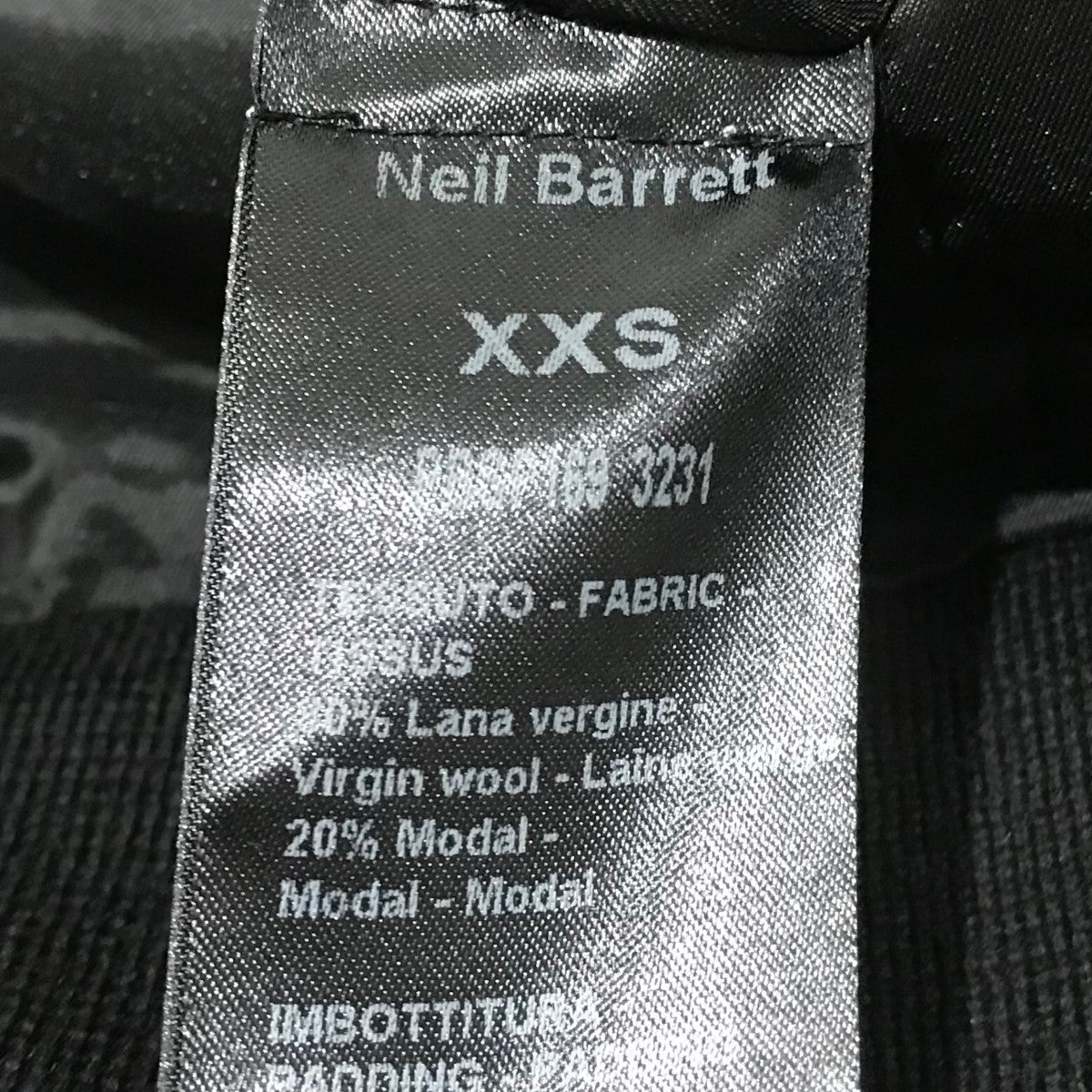 NEIL BARRETT(ニールバレット) ニットライダースジャケットPBSP169